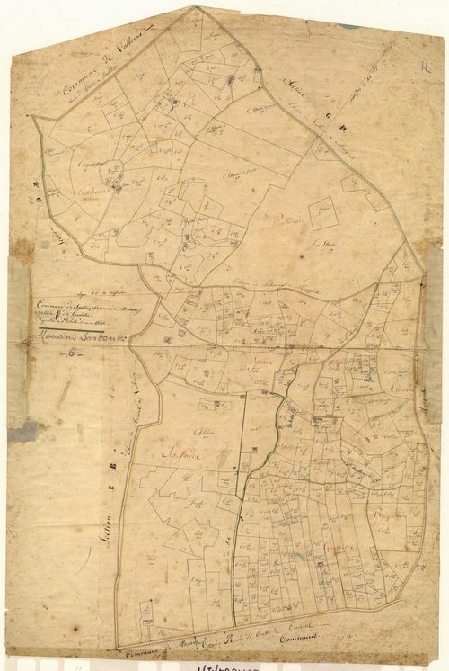 Gourretes. - Plan de section, F