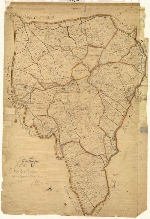 Mougins. - Plan de section, B