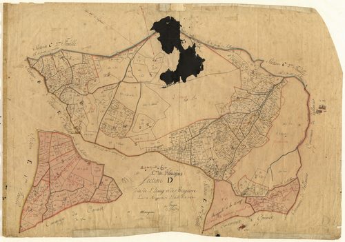 L'Etang et Breguière. - Plan de section, D