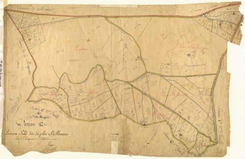 Le plan de Saint-Martin. - Plan de section, G1