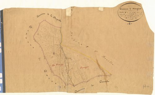Plan de section, H