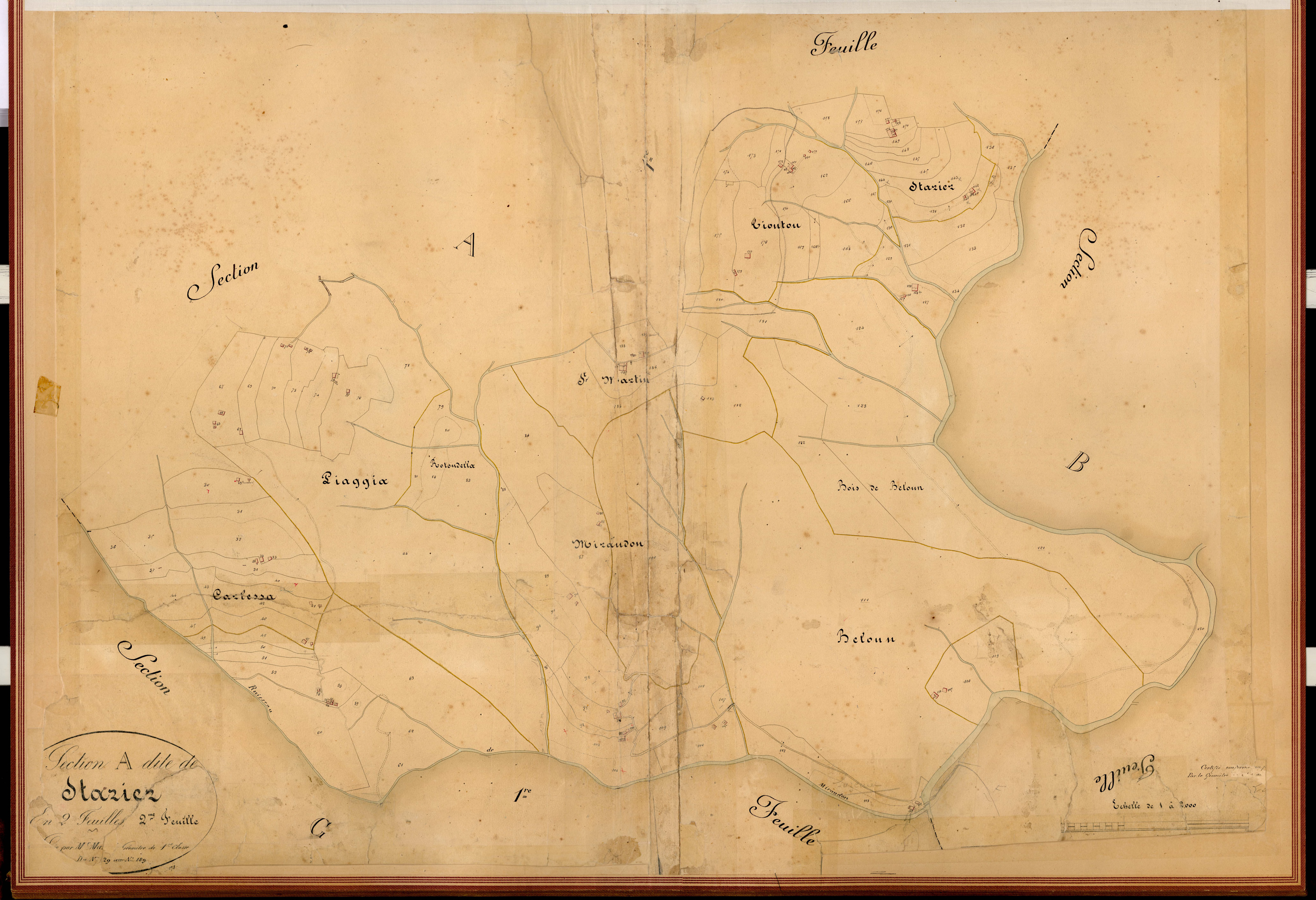 Starier. - Plan de section, A2