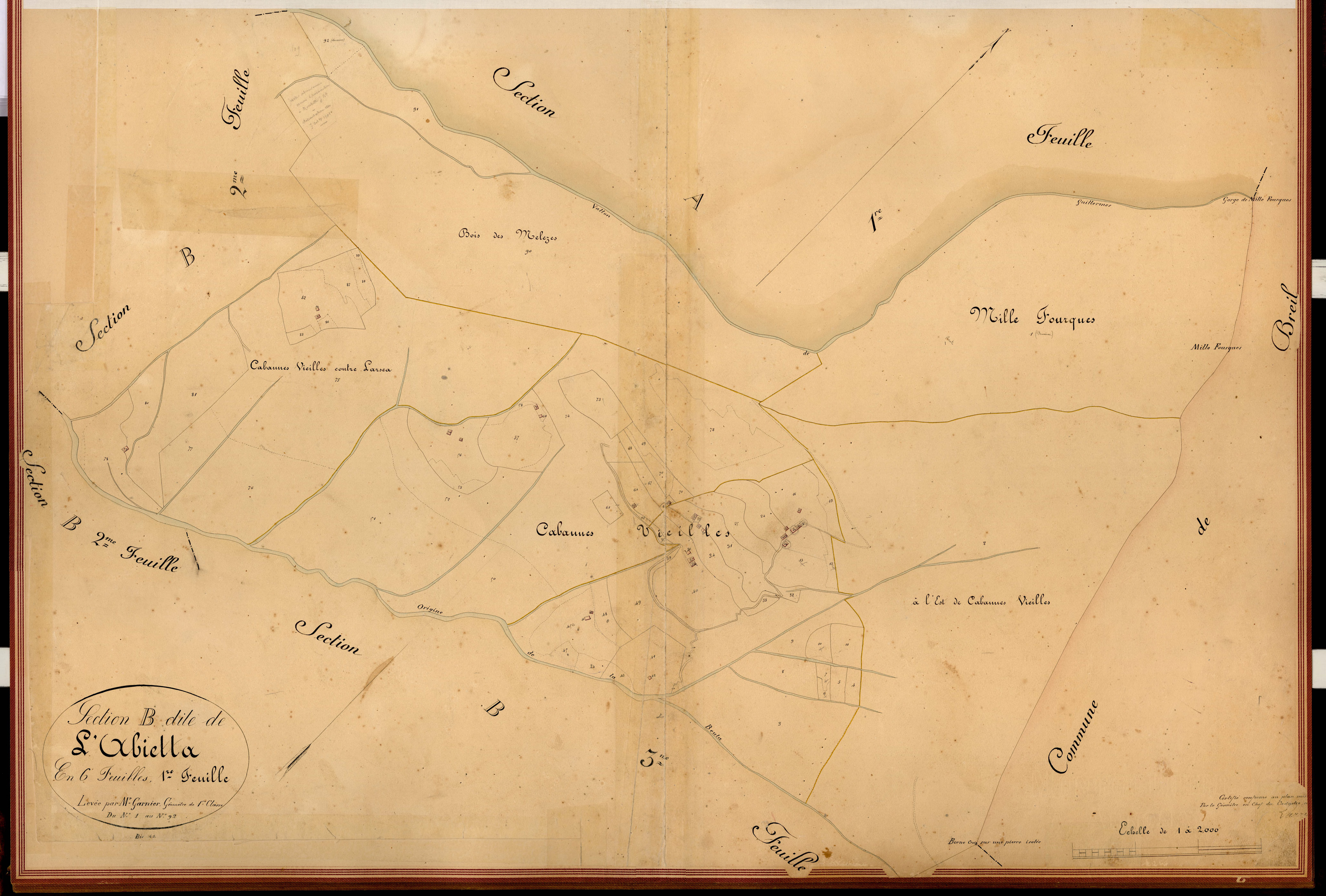 L'Abietta. - Plan de section, B1