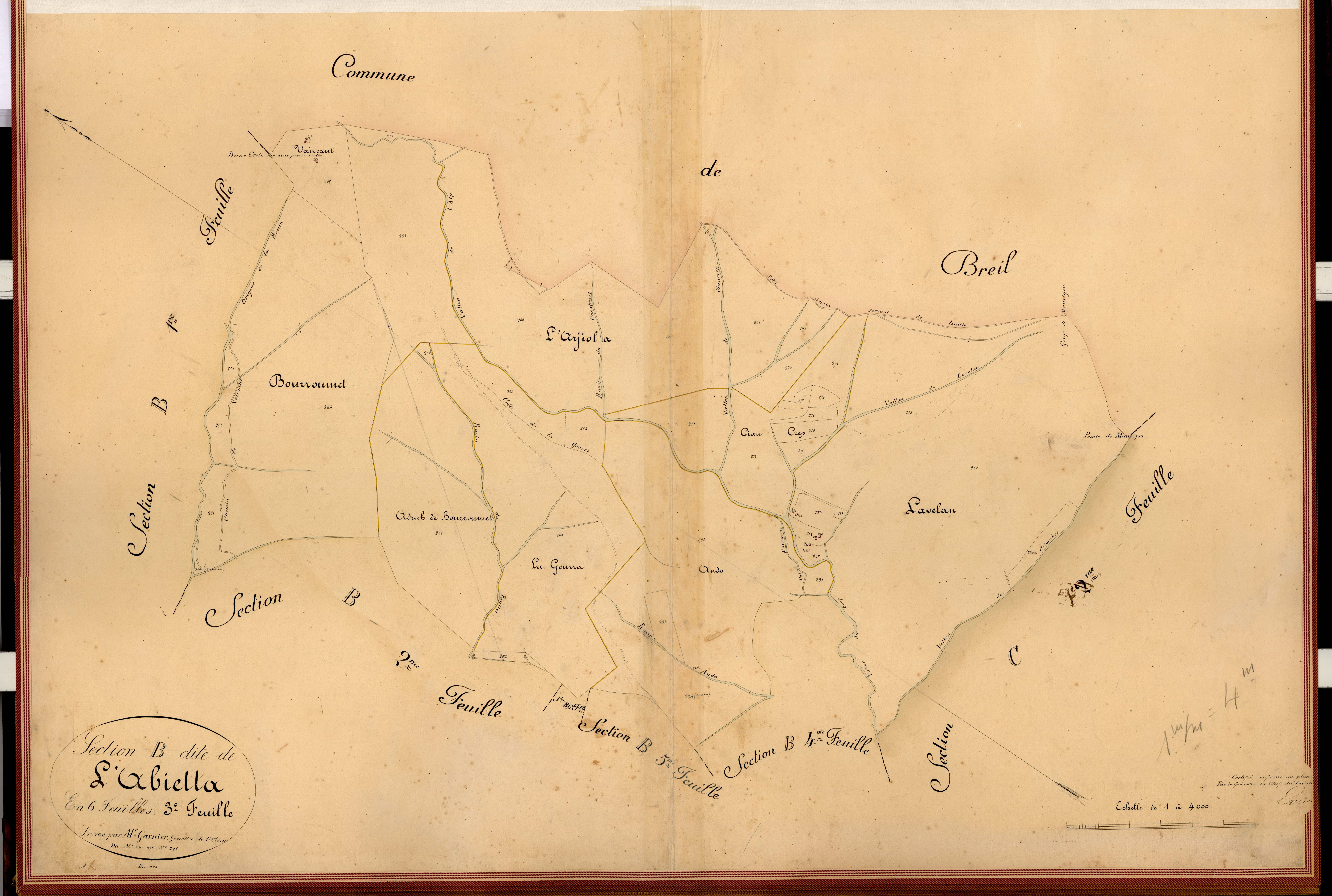 L'Abietta. - Plan de section, B3