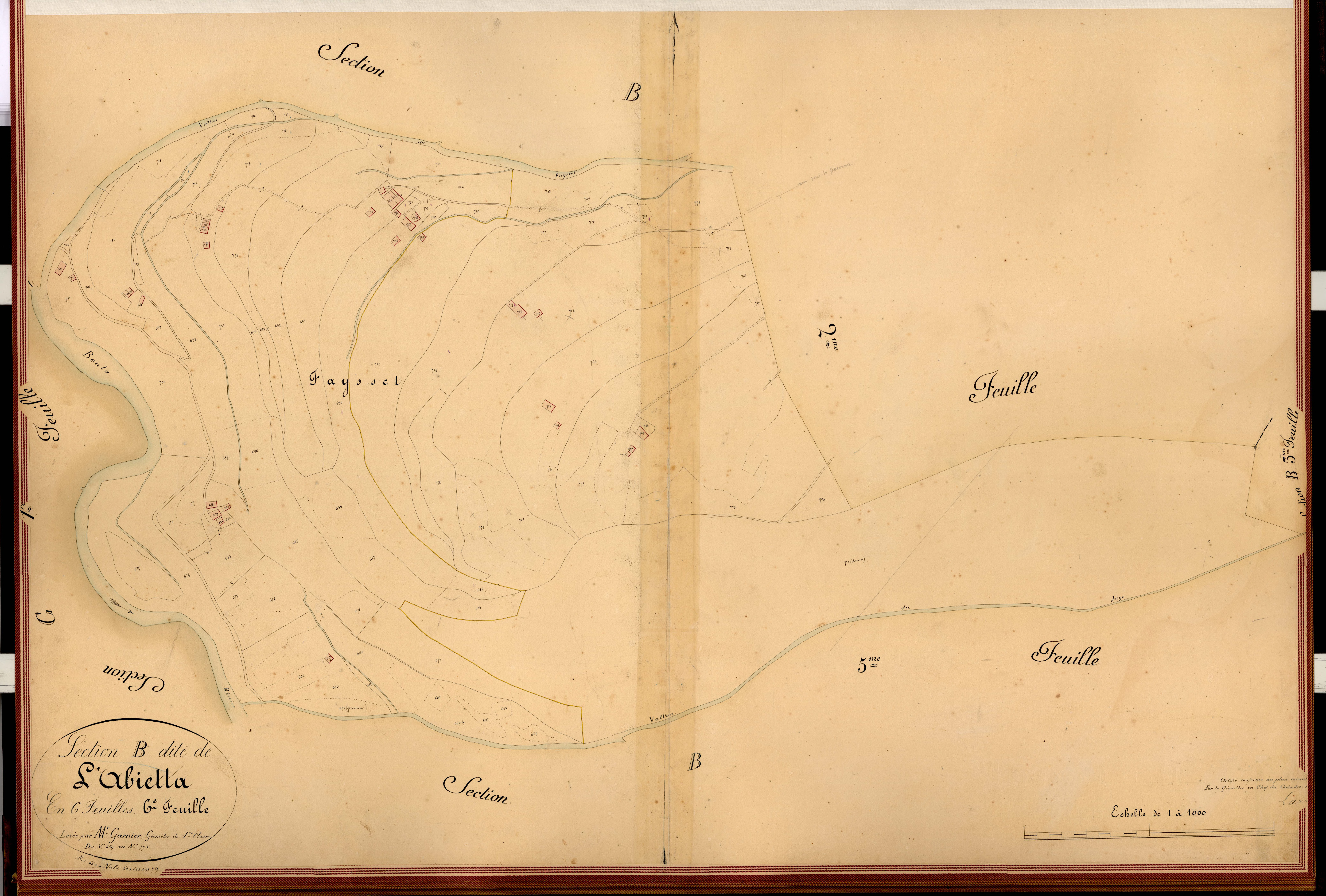 L'Abietta. - Plan de section, B6