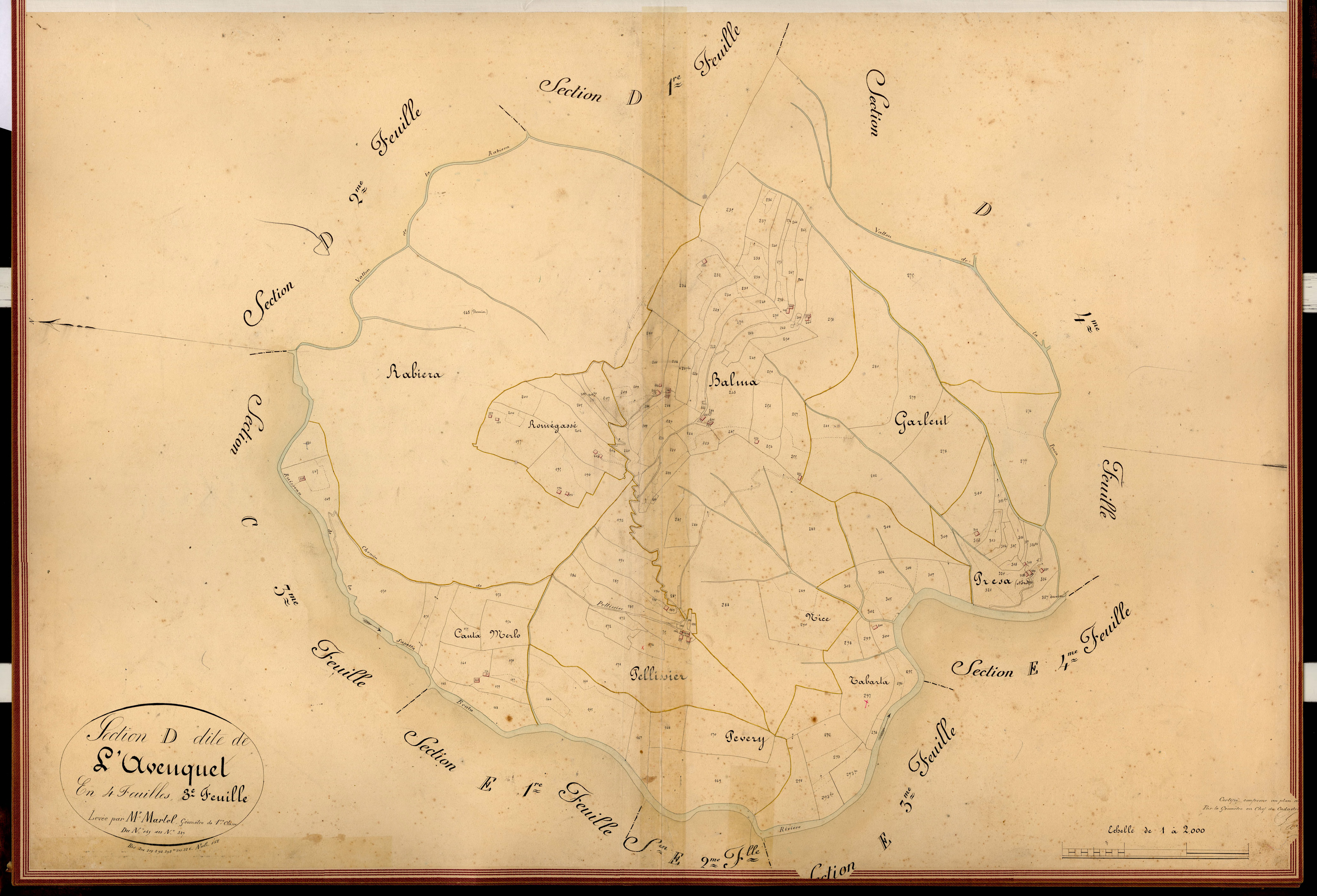 L'Avenquet. - Plan de section, D3