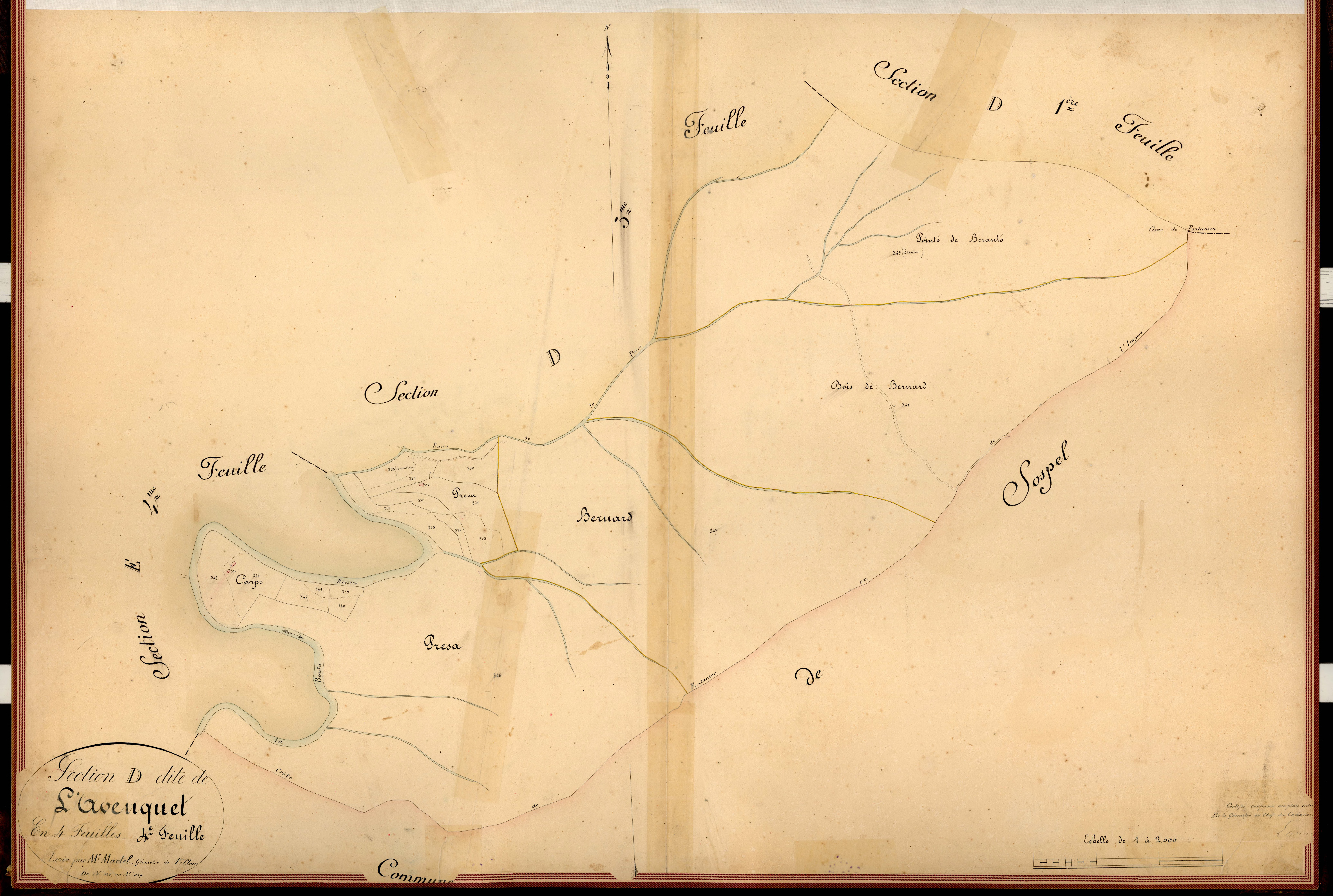 L'Avenquet. - Plan de section, D4