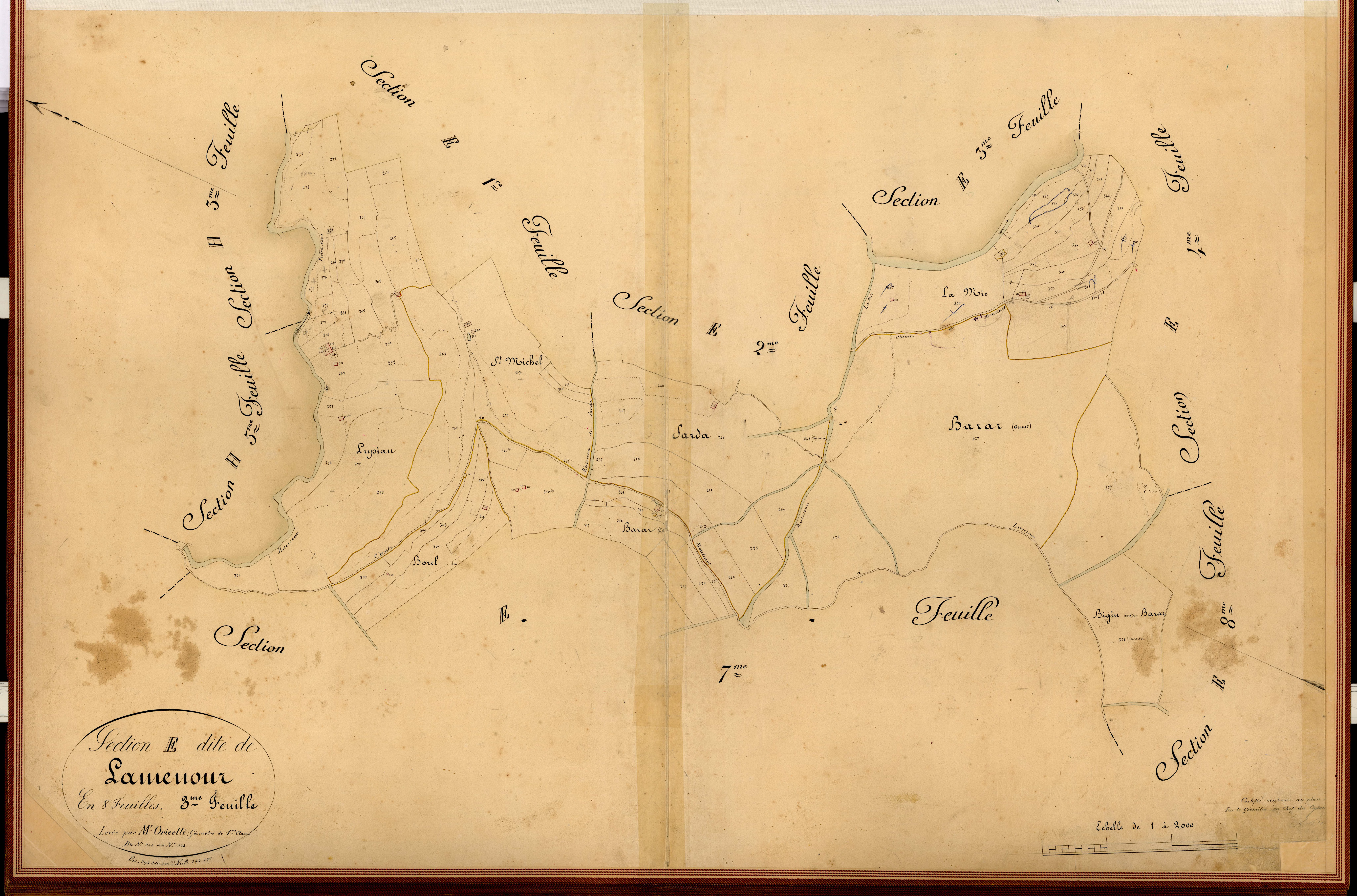Lamenour. - Plan de section, E3