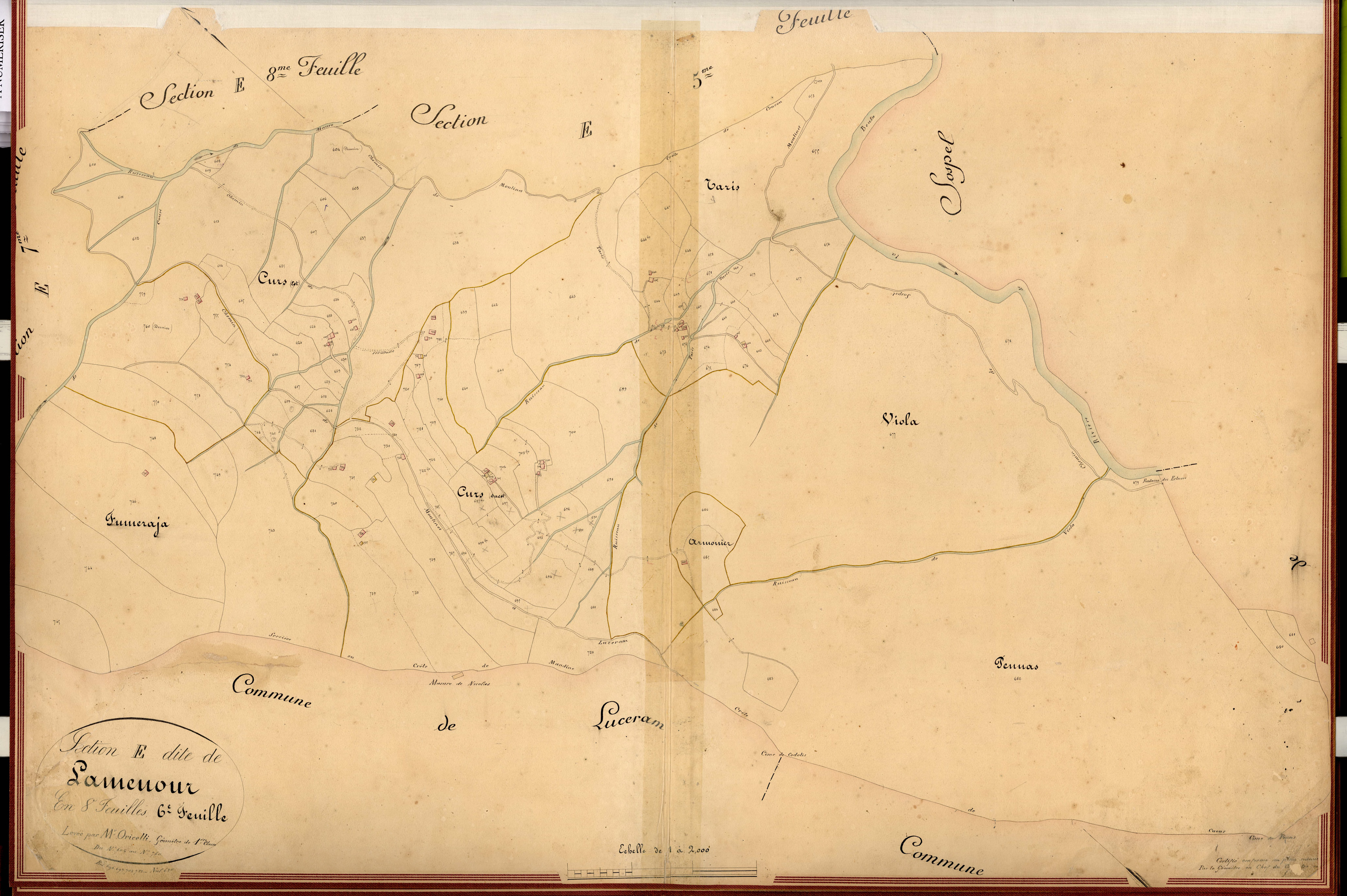 Lamenour. - Plan de section, E6