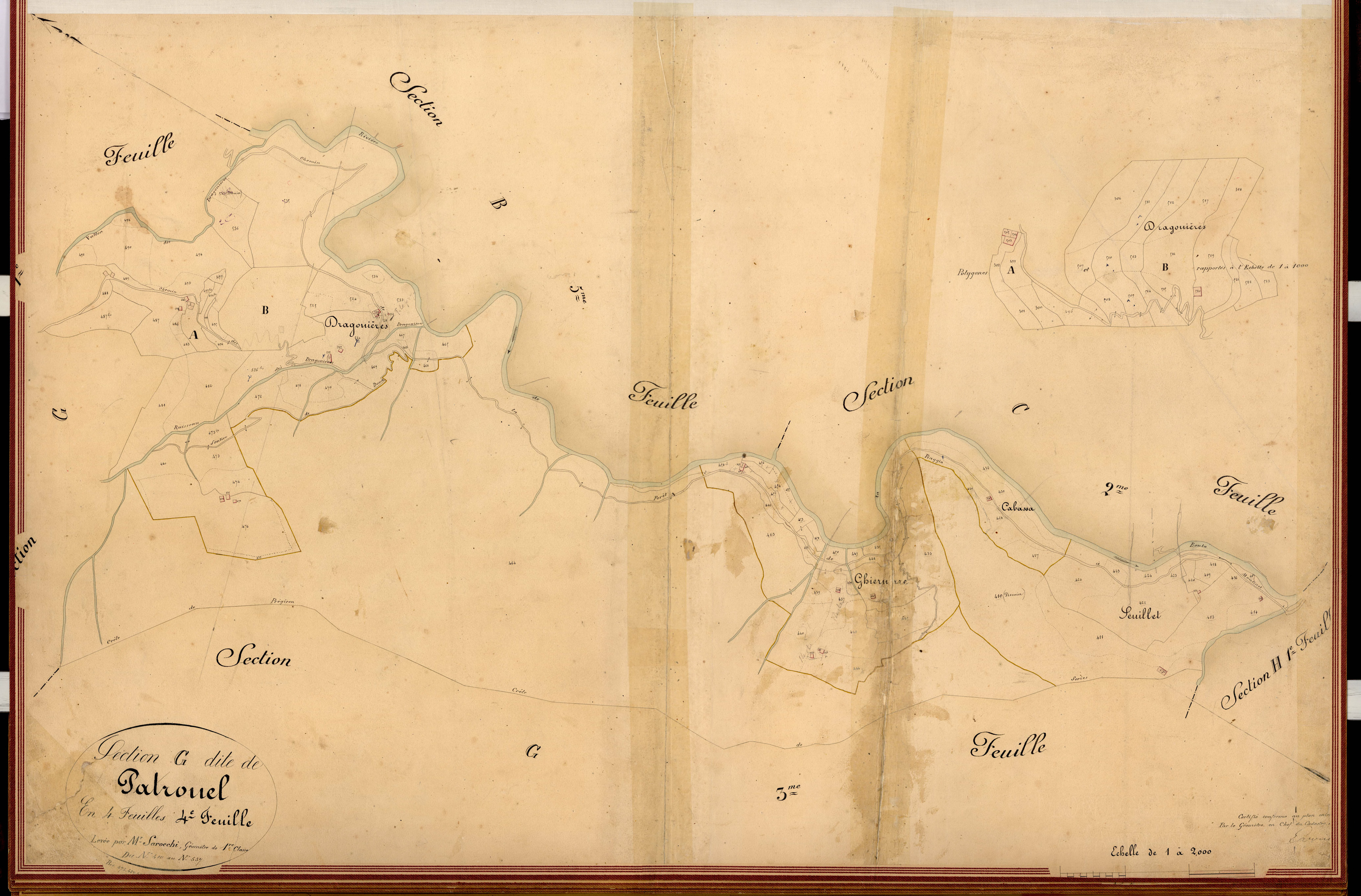 Patronel. - Plan de section, G4