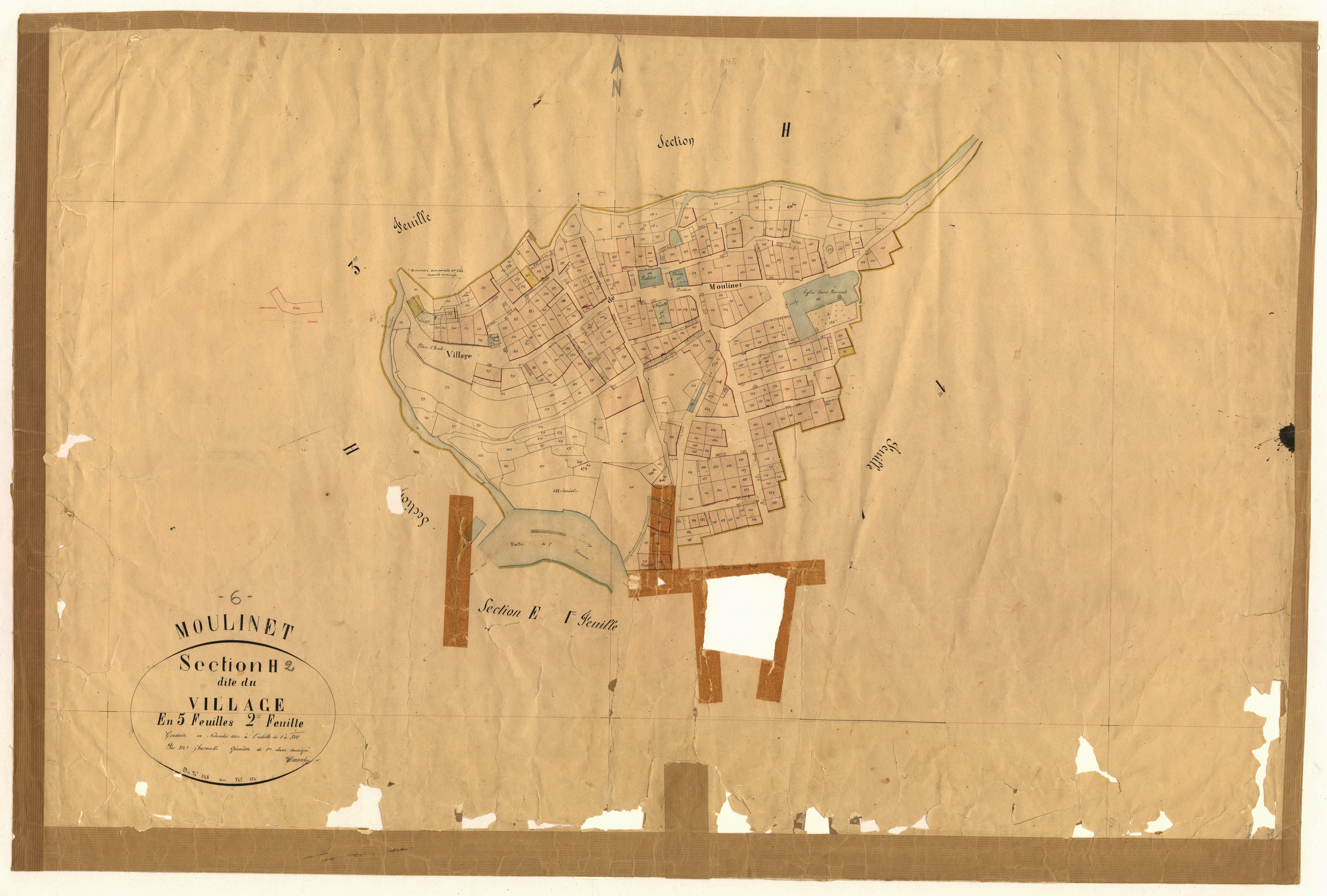 Le Village. - Plan de section, H2