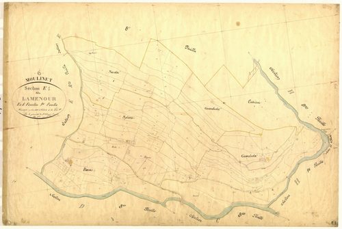 Lamenour. - Plan de section, E1