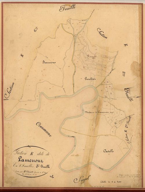 Lamenour. - Plan de section, E5