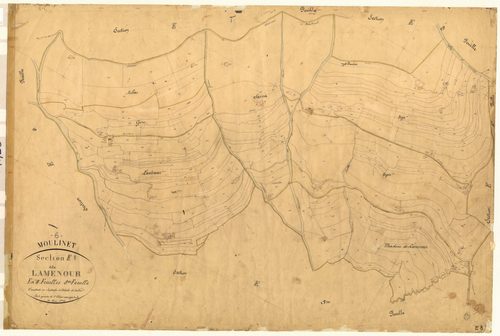 Lamenour. - Plan de section, E8