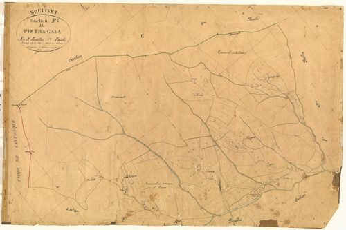 Pietra-Cava. - Plan de section, F1