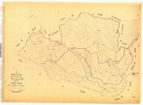 Le Village. - Plan de section, H1