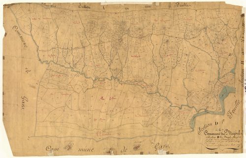 Les Mujouls, les Baous. - Plan de section, B1