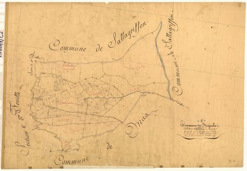 Adom, les Combes. - Plan de section, C2