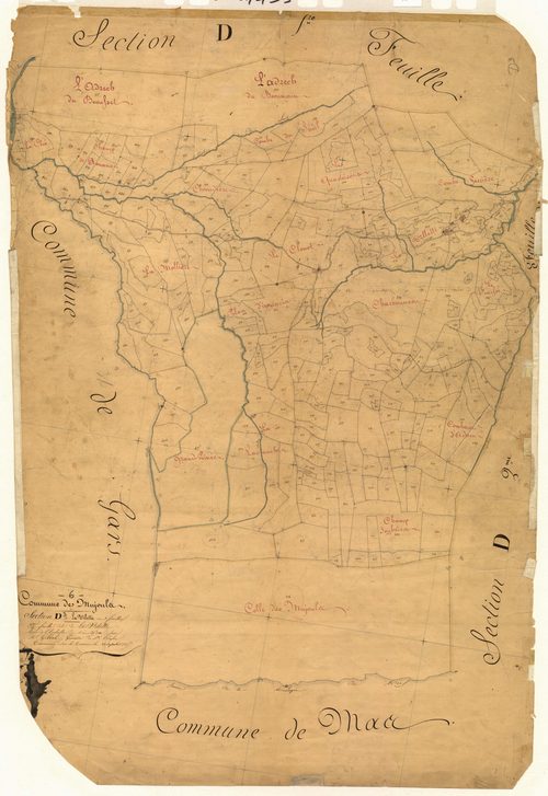 La Villette, la Villette. - Plan de section, D3