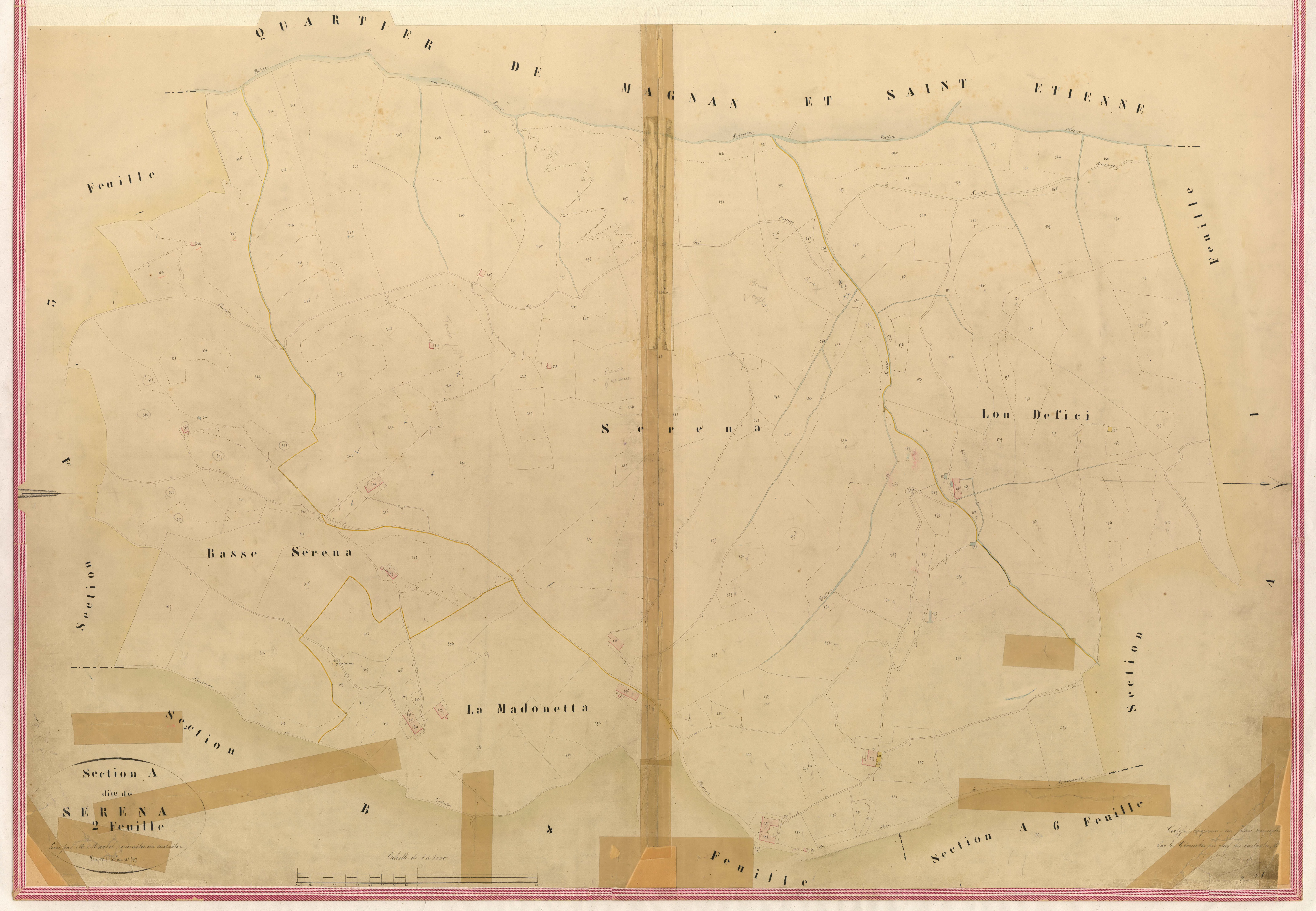 Serena. - Plan de section, III-A2