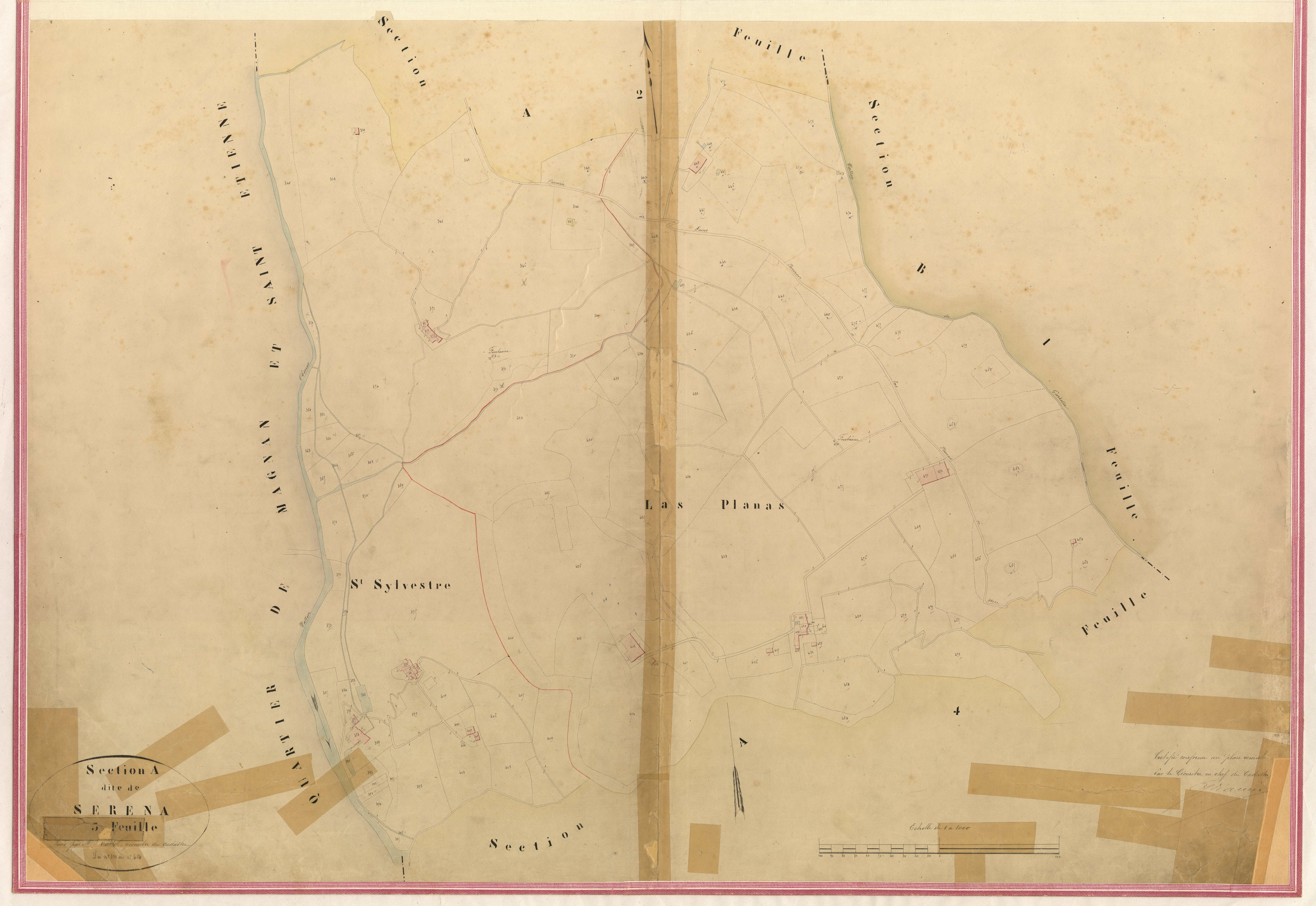 Serena. - Plan de section, III-A3