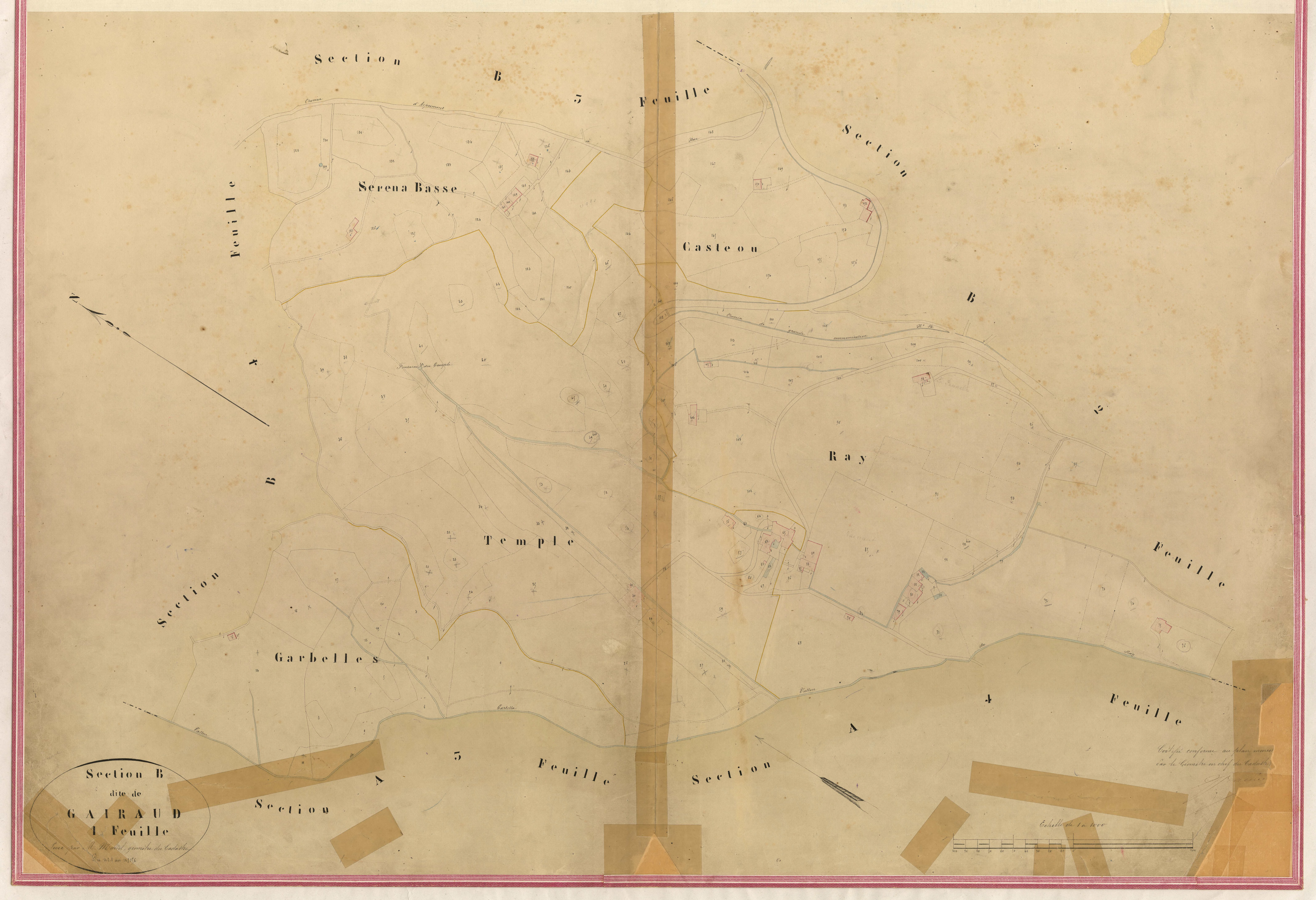 Gairaud. - Plan de section, III-B1