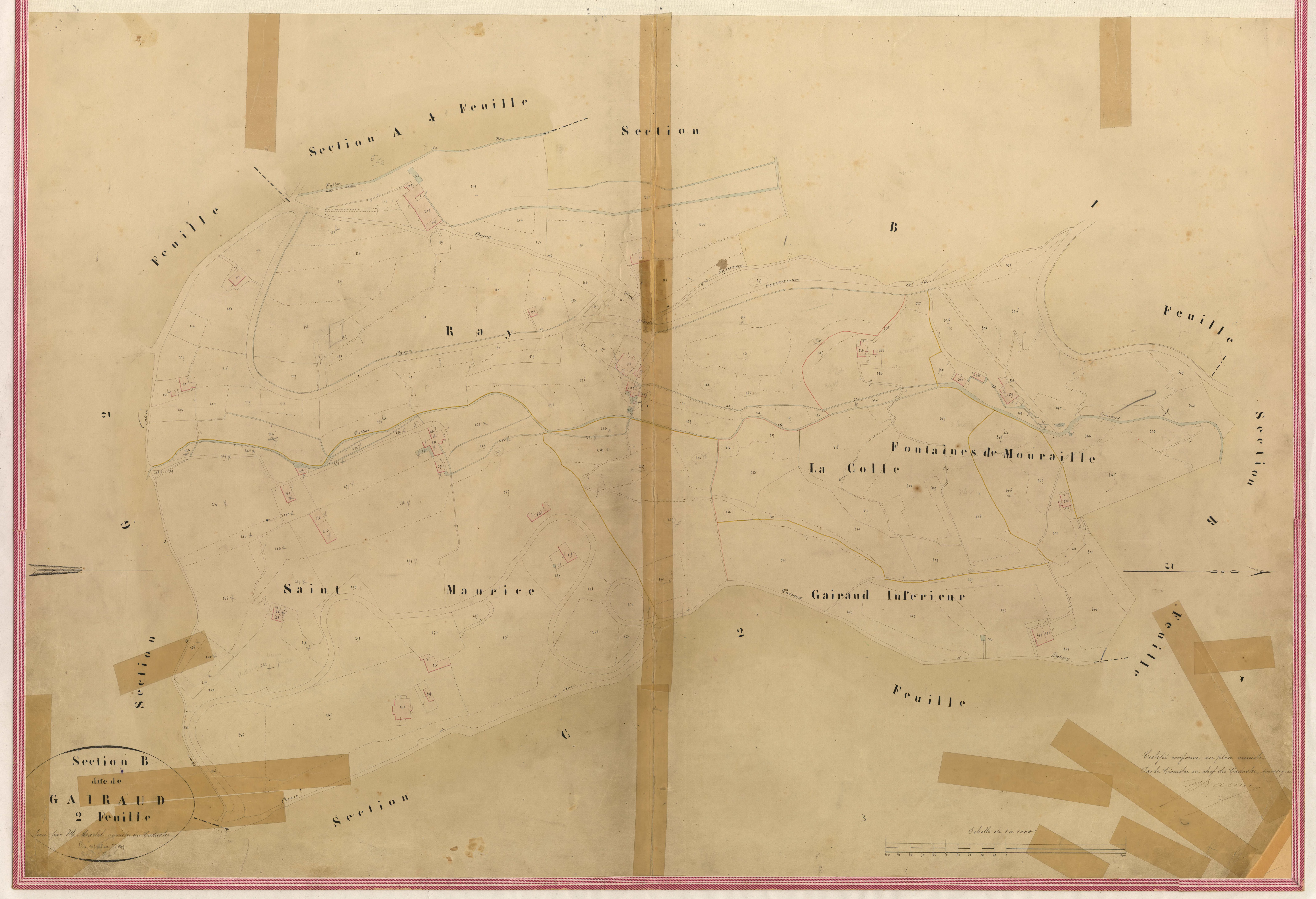 Gairaud. - Plan de section, III-B2