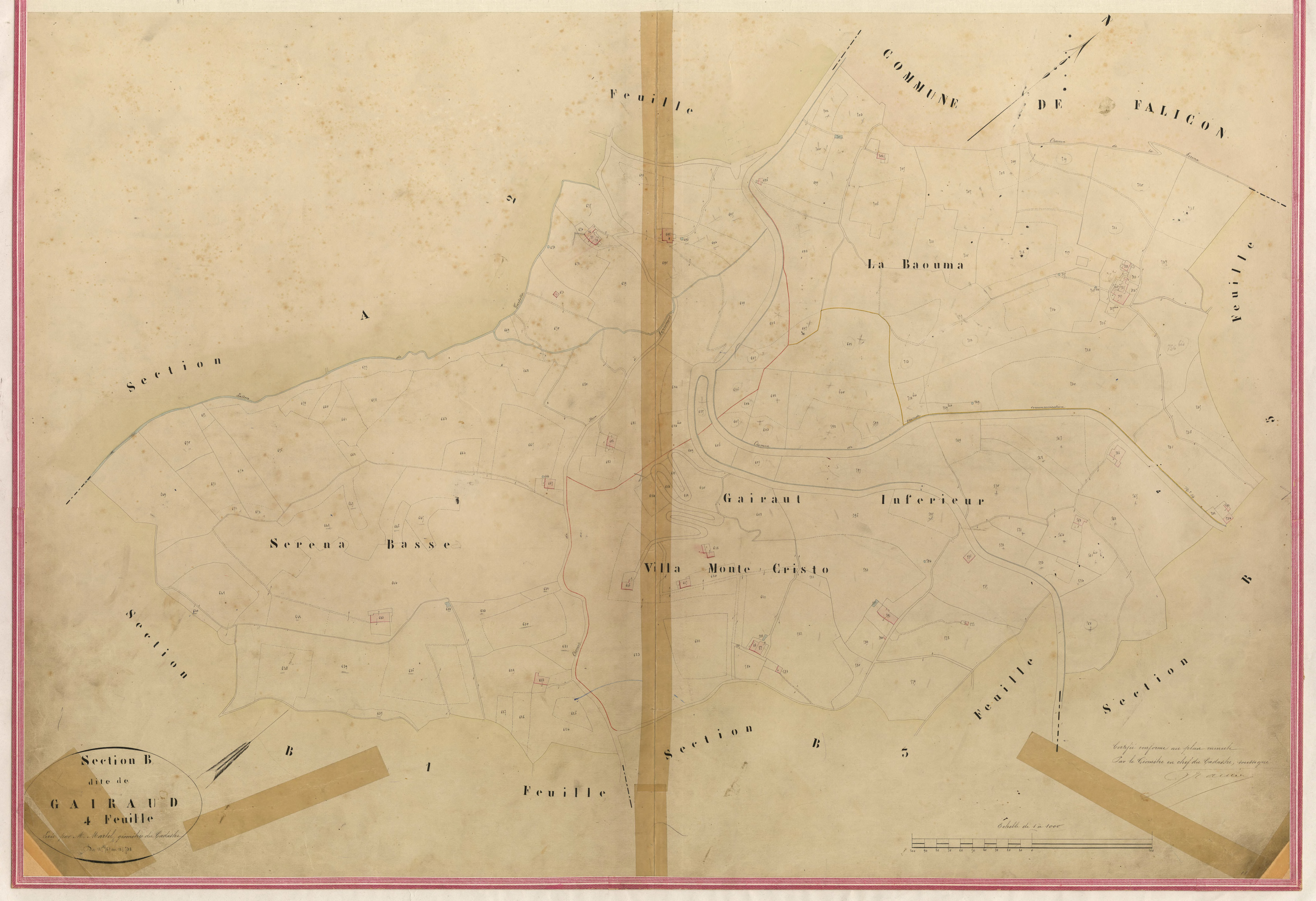 Gairaud. - Plan de section, III-B4