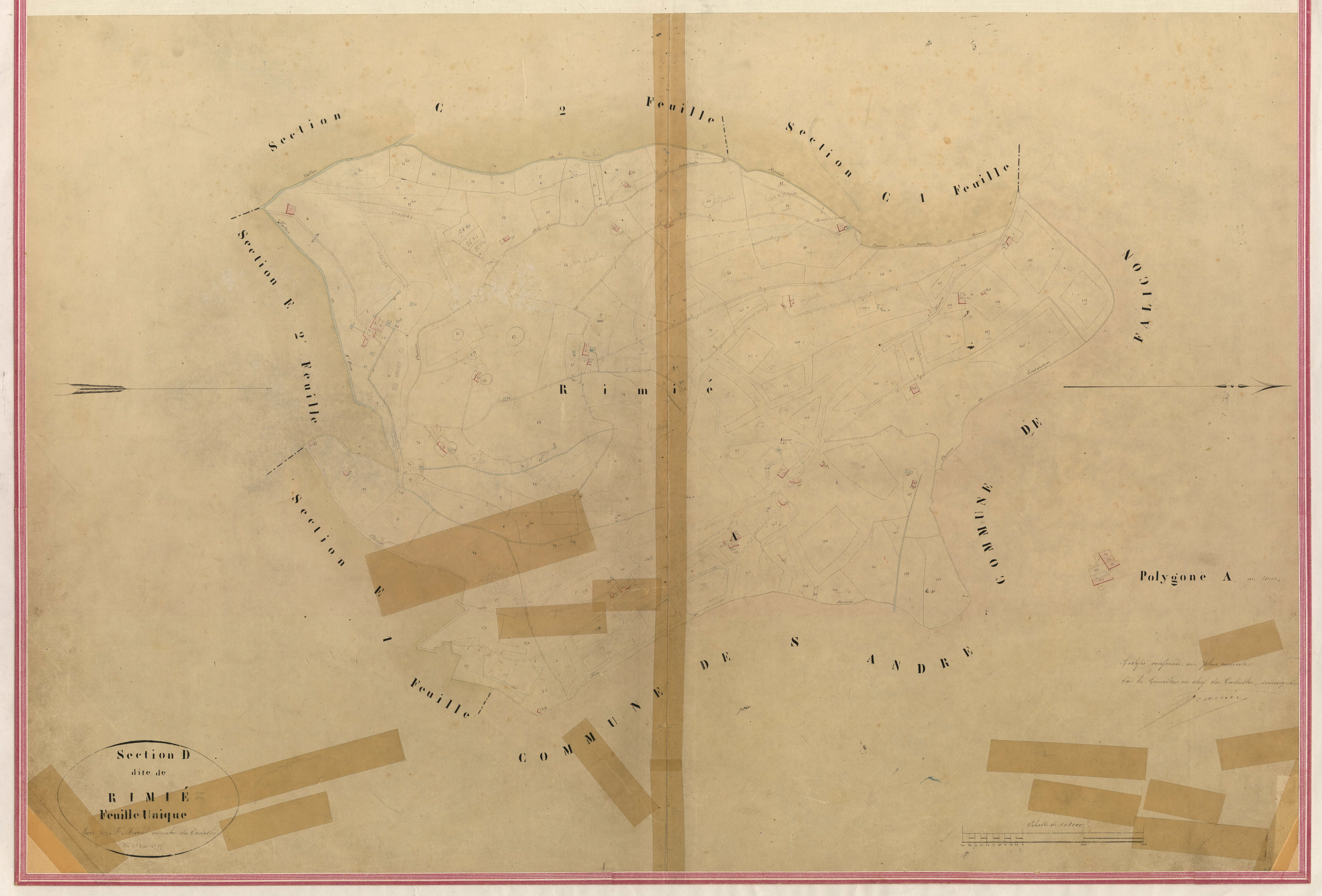 Rimié. - Plan de section, III-D