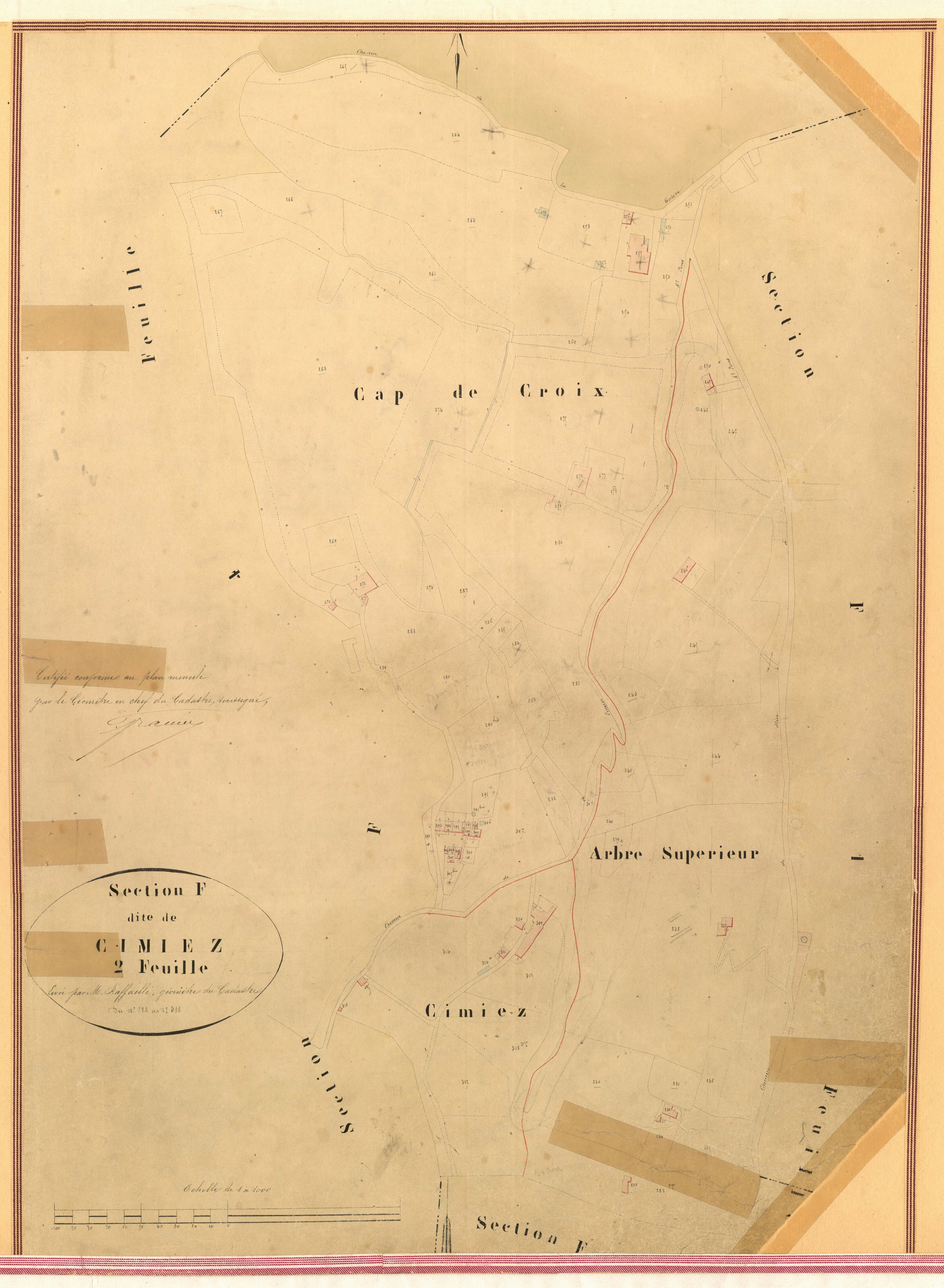Cimiez. - Plan de section, III-F2