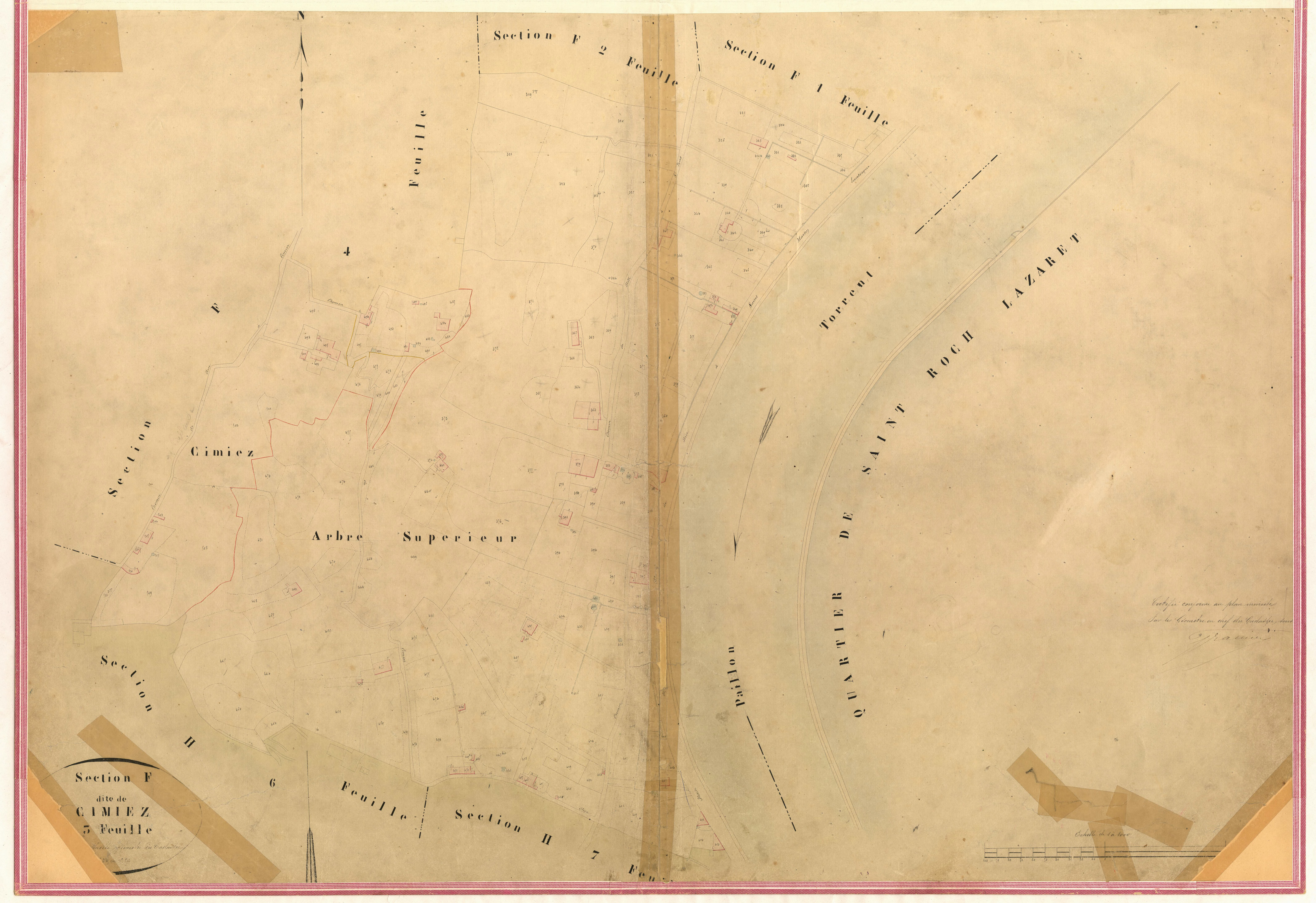 Cimiez. - Plan de section, III-F3
