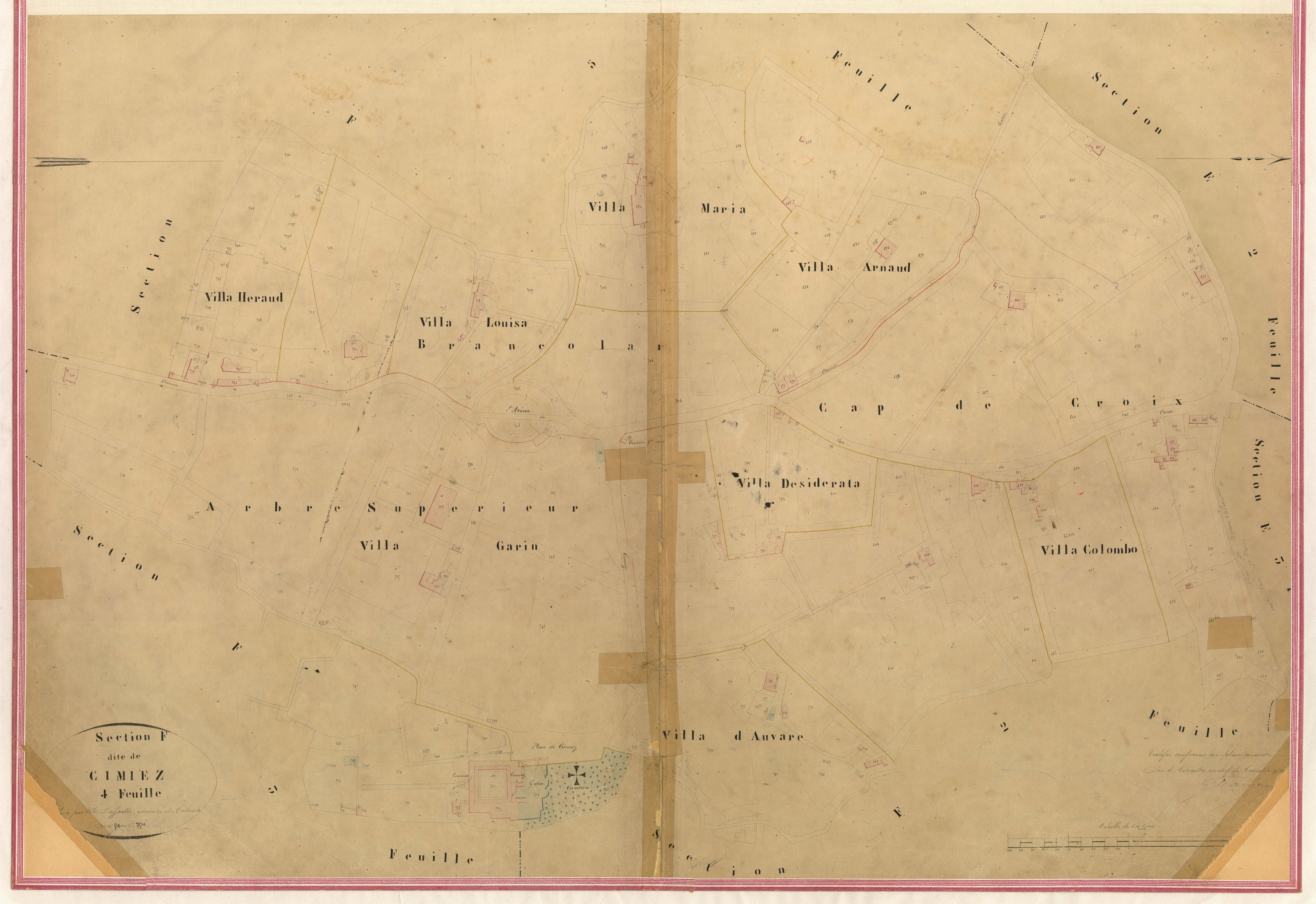 Cimiez. - Plan de section, III-F4