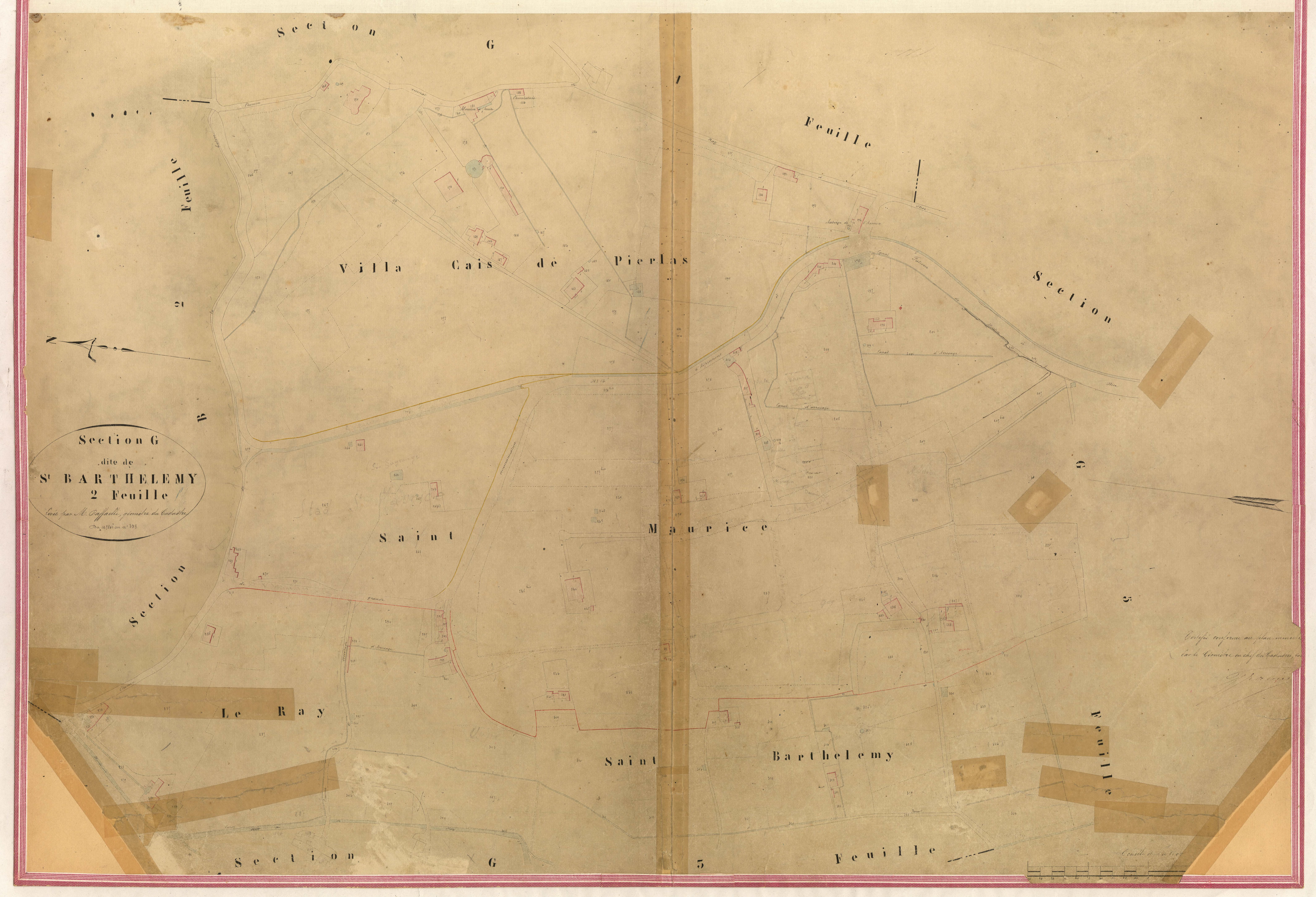 Saint-Barthélemy. - Plan de section, III-G2