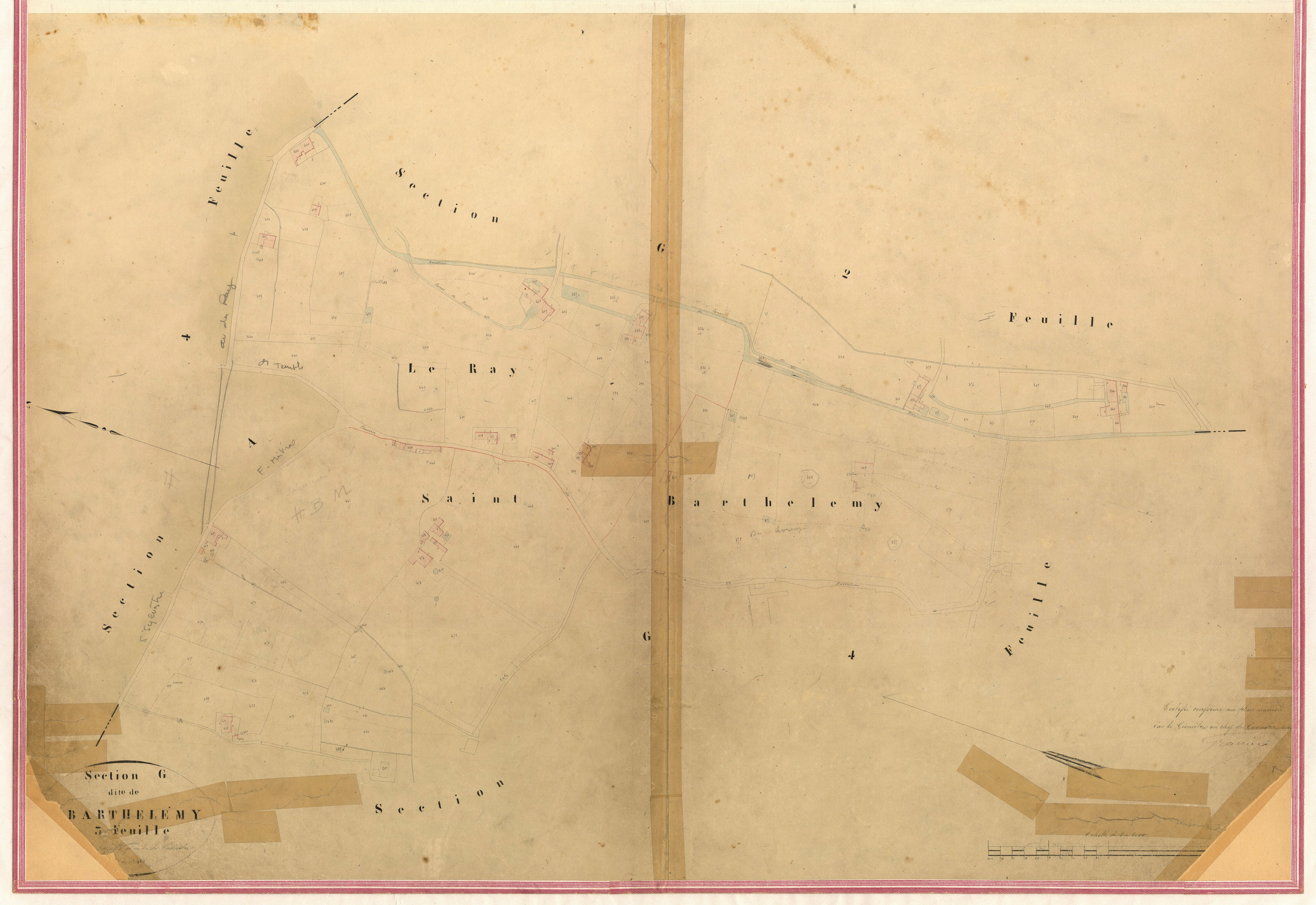 Saint-Barthélemy. - Plan de section, III-G3