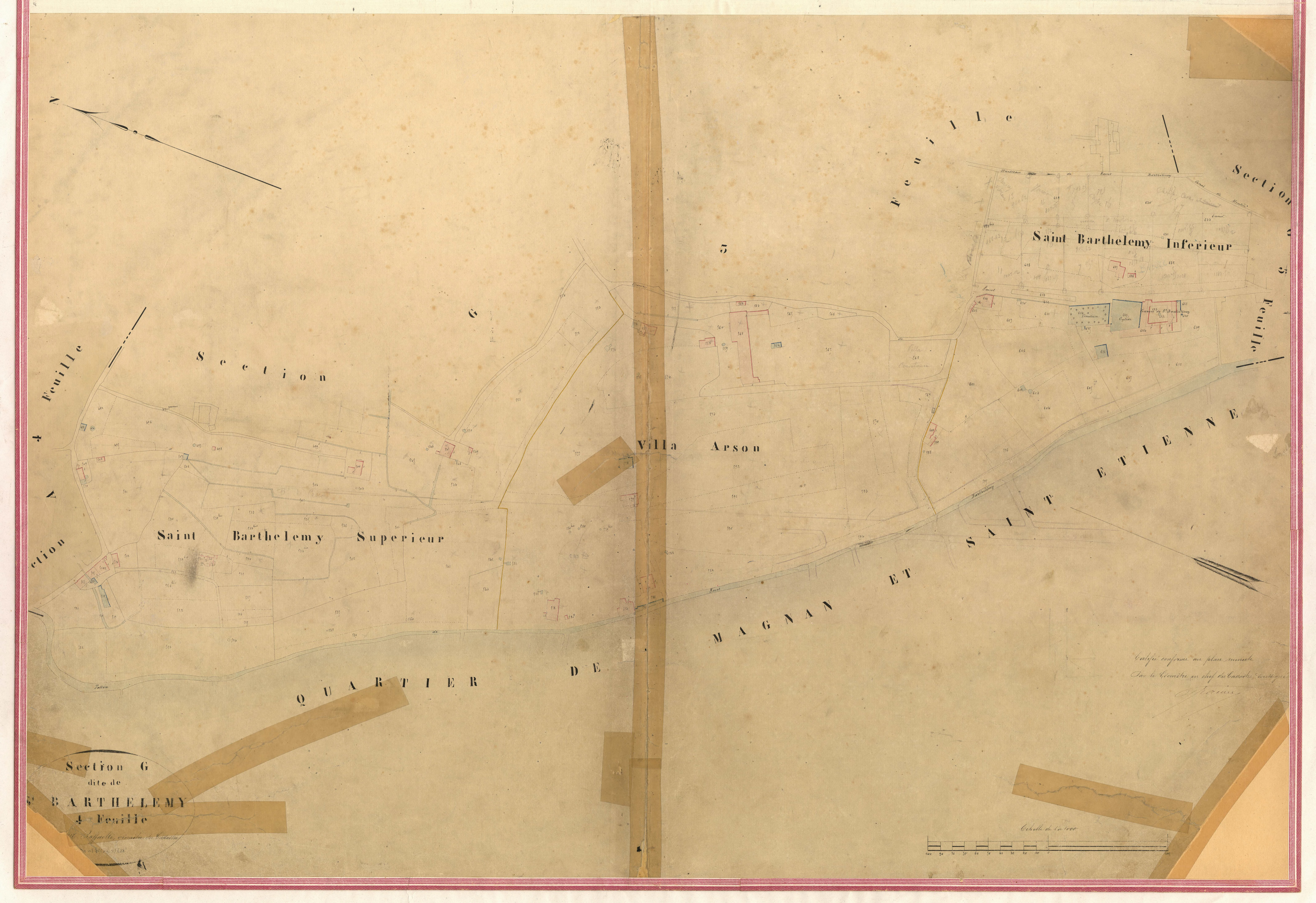 Saint-Barthélemy. - Plan de section, III-G4