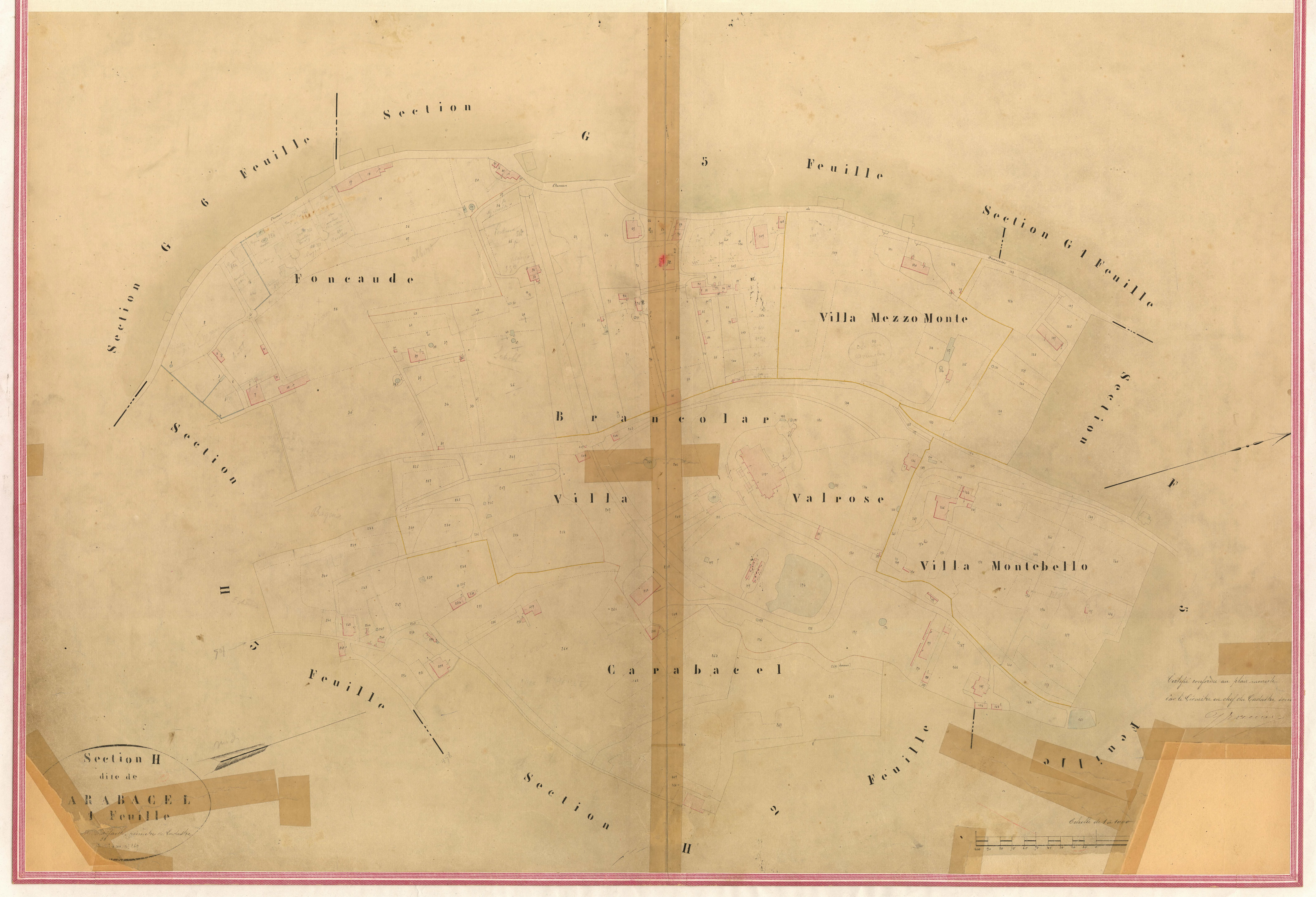 Carabacel. - Plan de section, III-H1