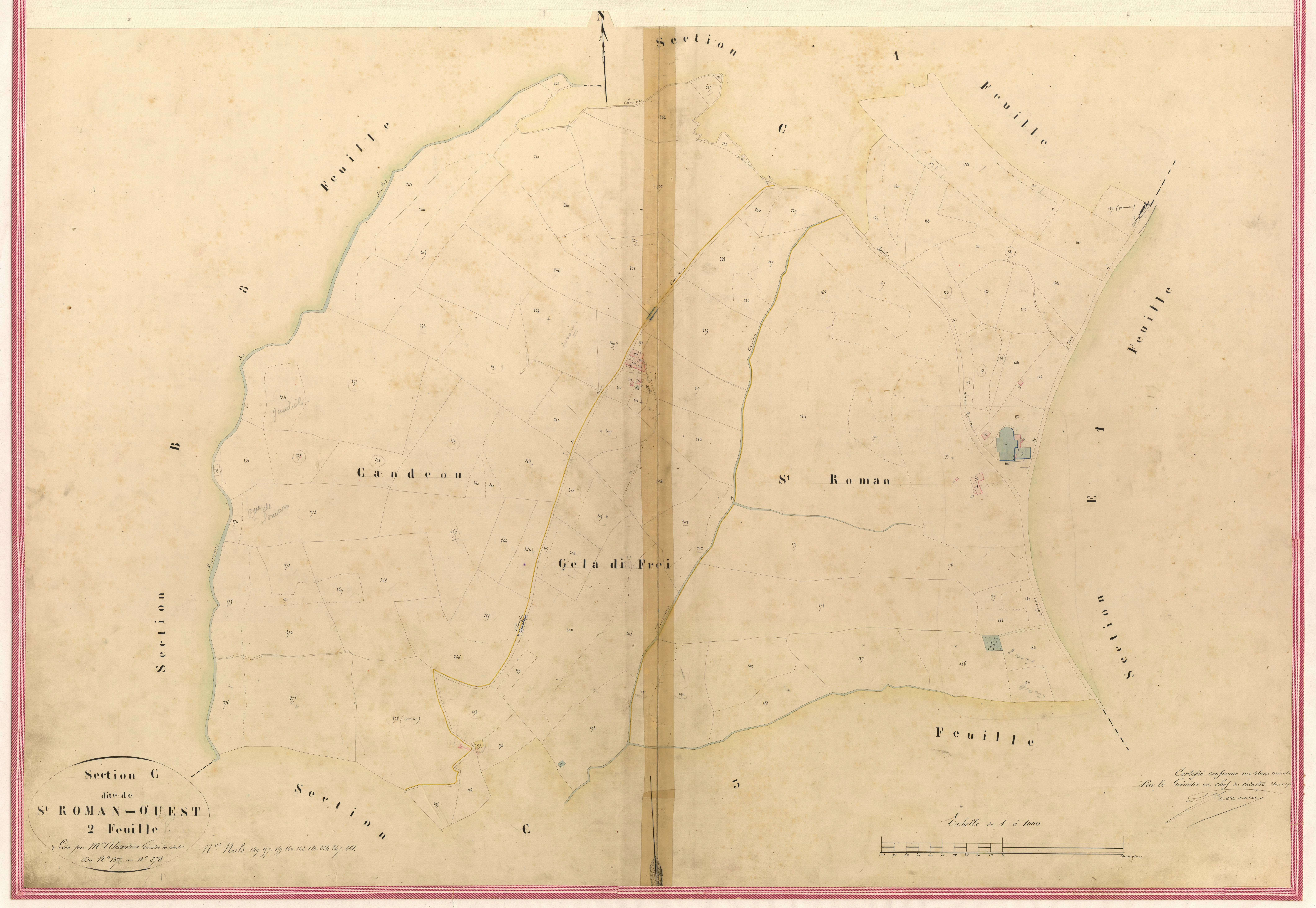 Saint-Roman Ouest. - Plan de section, II-C2