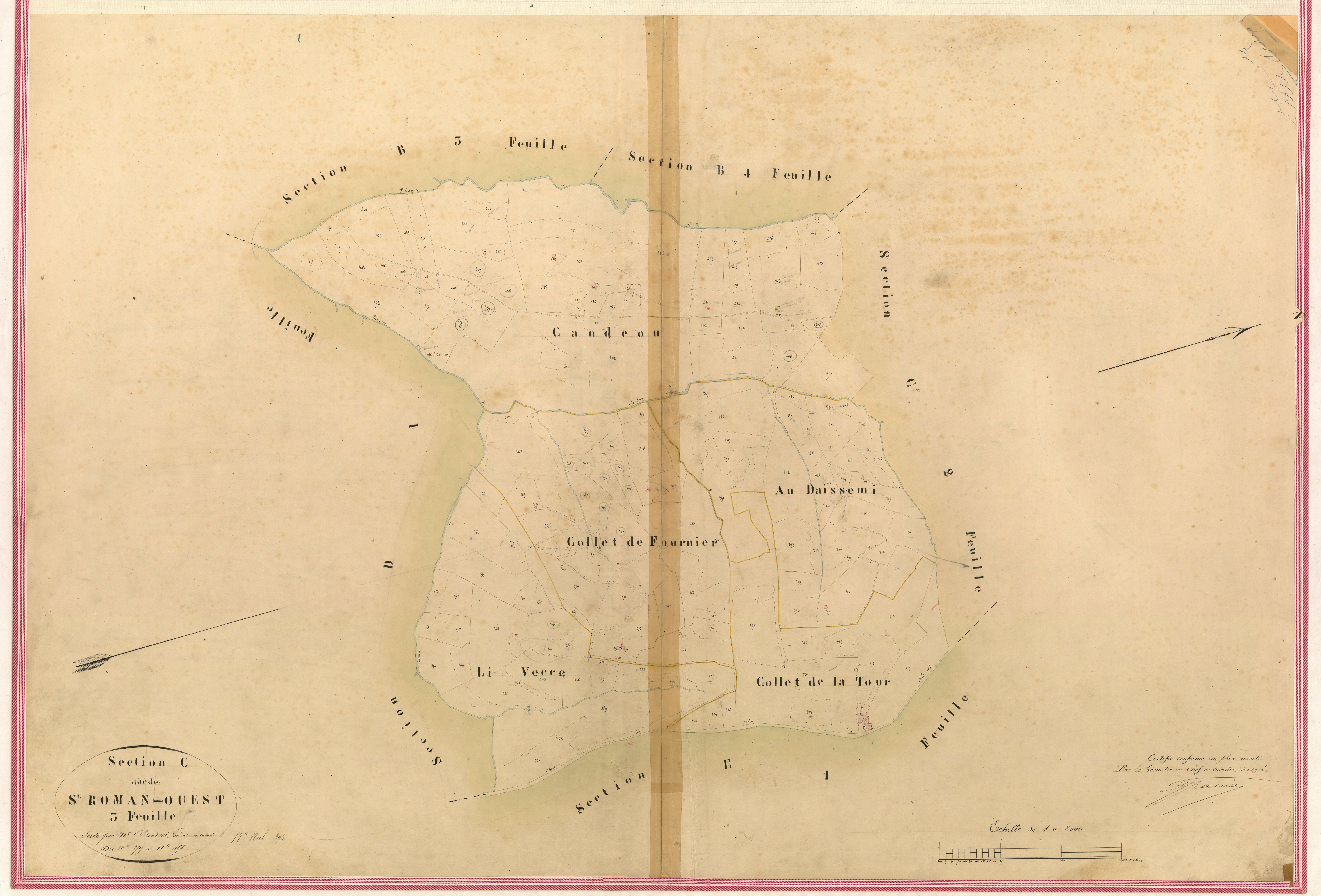 Saint-Roman Ouest. - Plan de section, II-C3