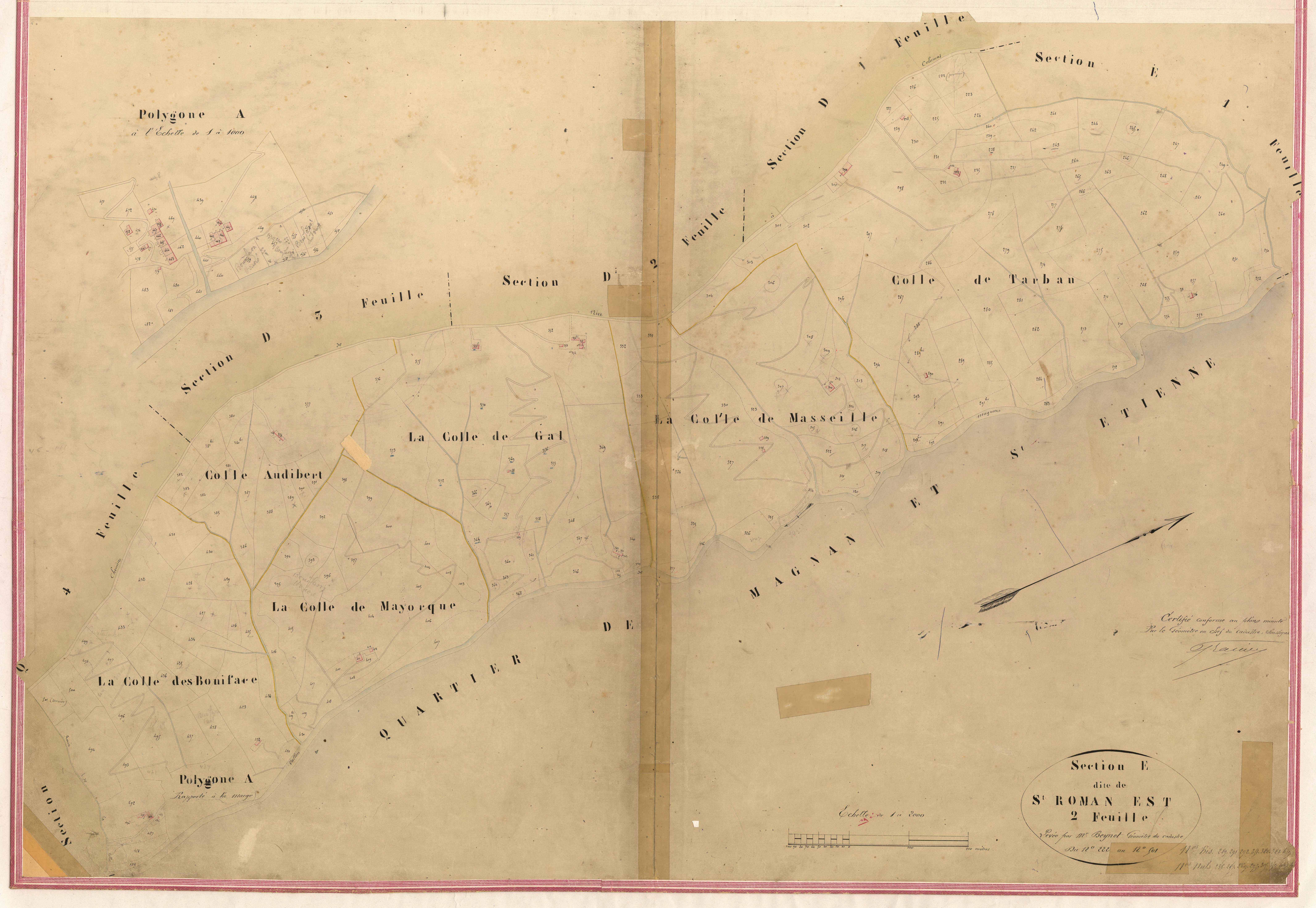 Saint-Roman Est. - Plan de section, II-E2