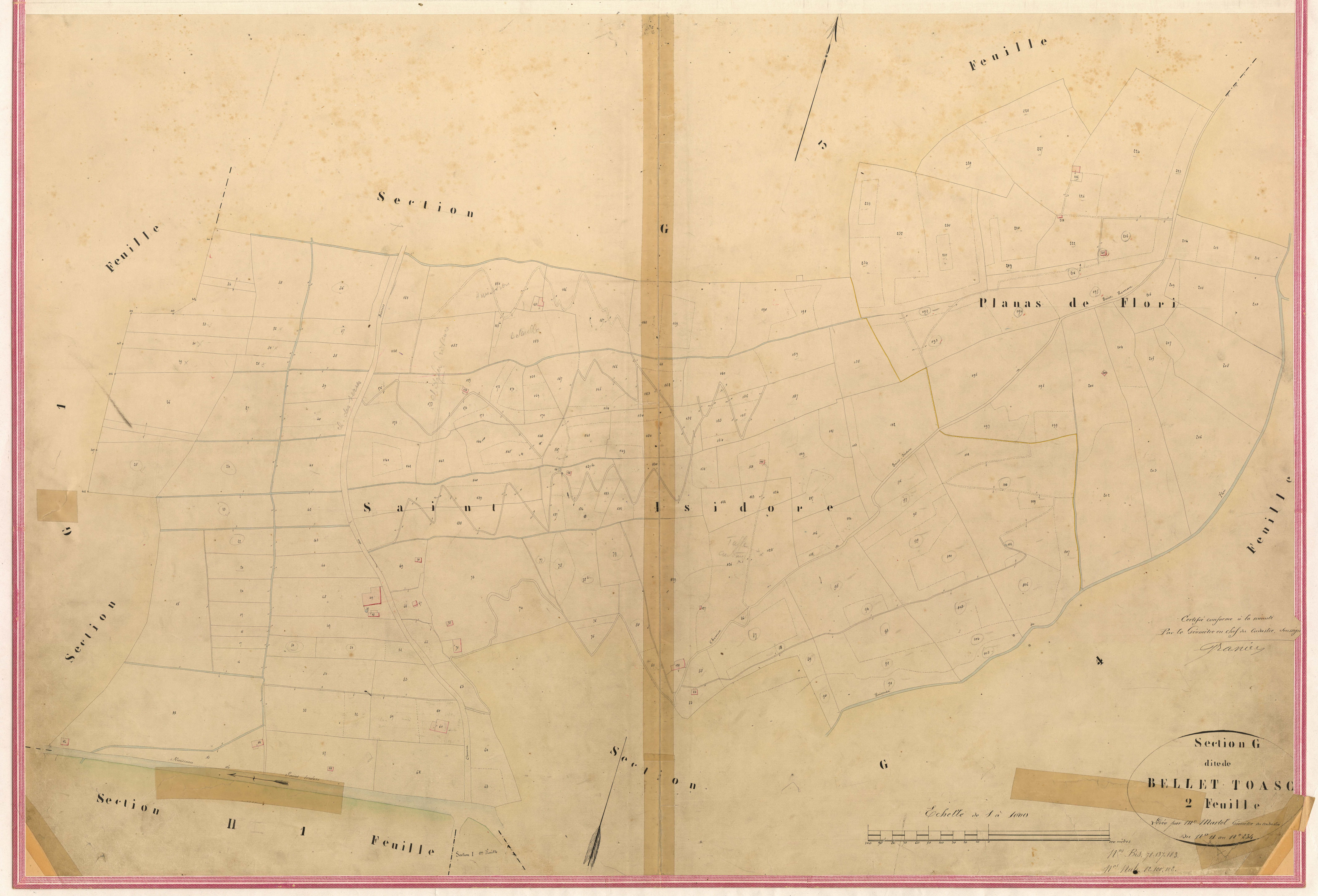 Bellet Toasc. - Plan de section, II-G2