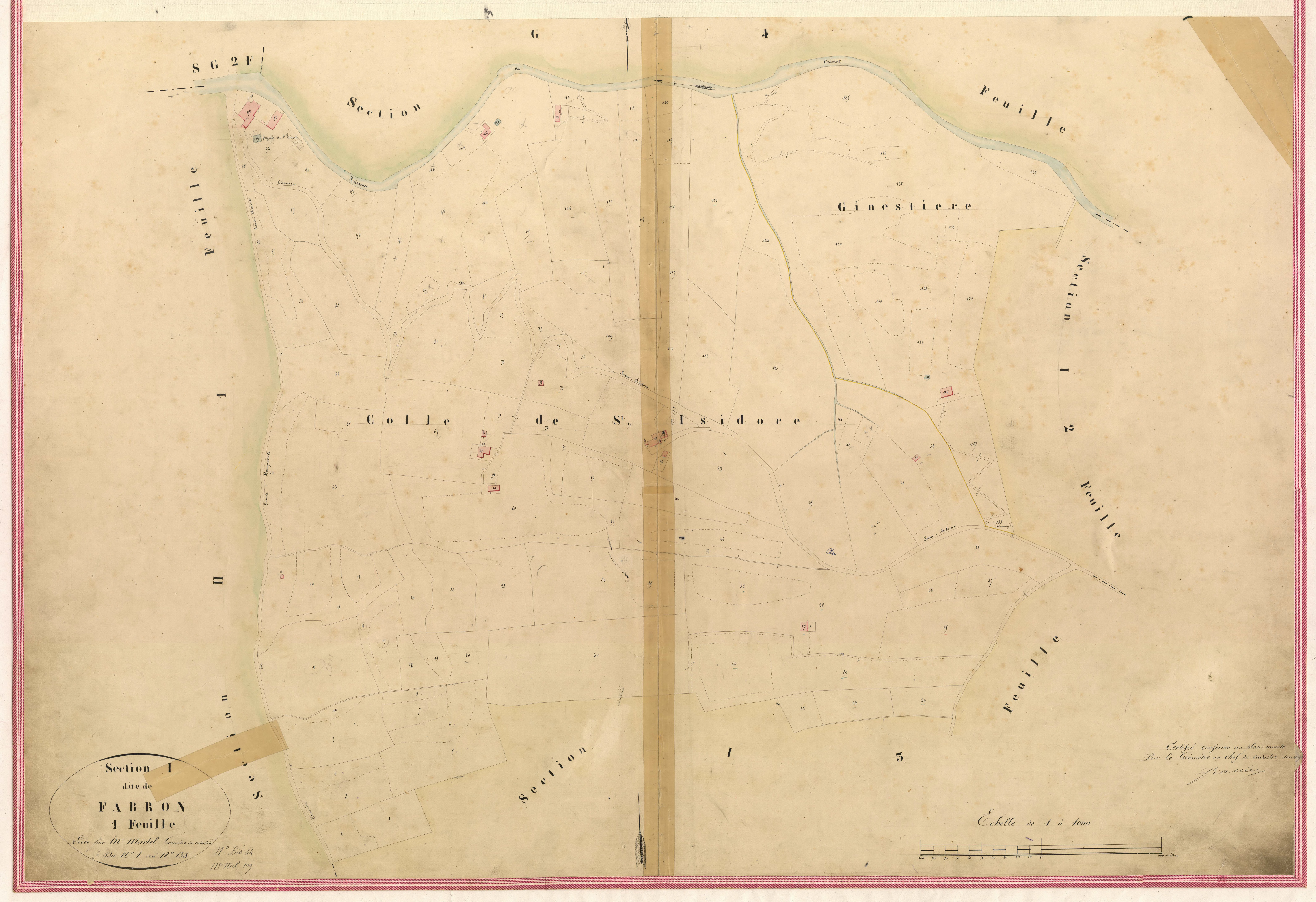 Fabron. - Plan de section, II-I1