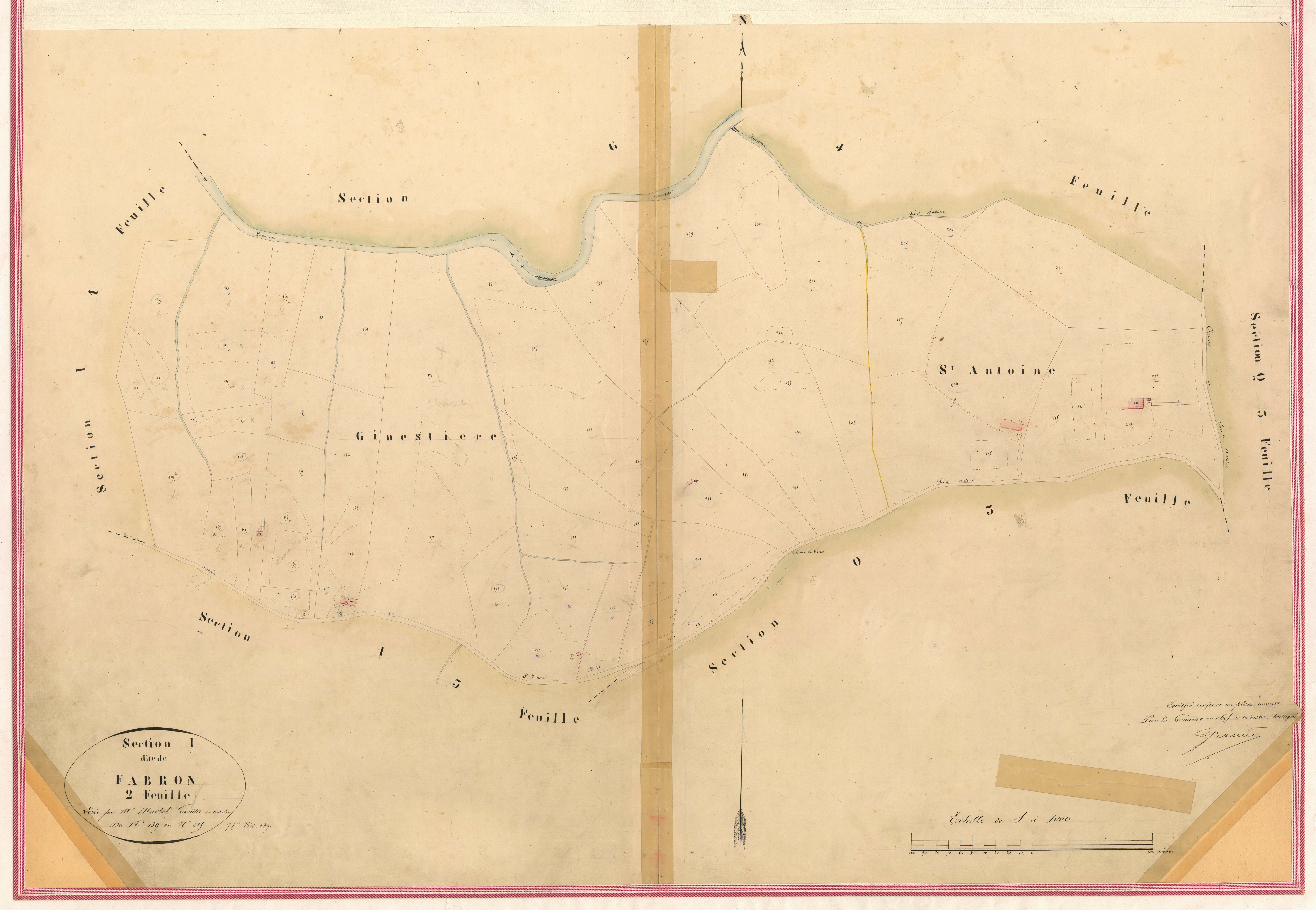 Fabron. - Plan de section, II-I2