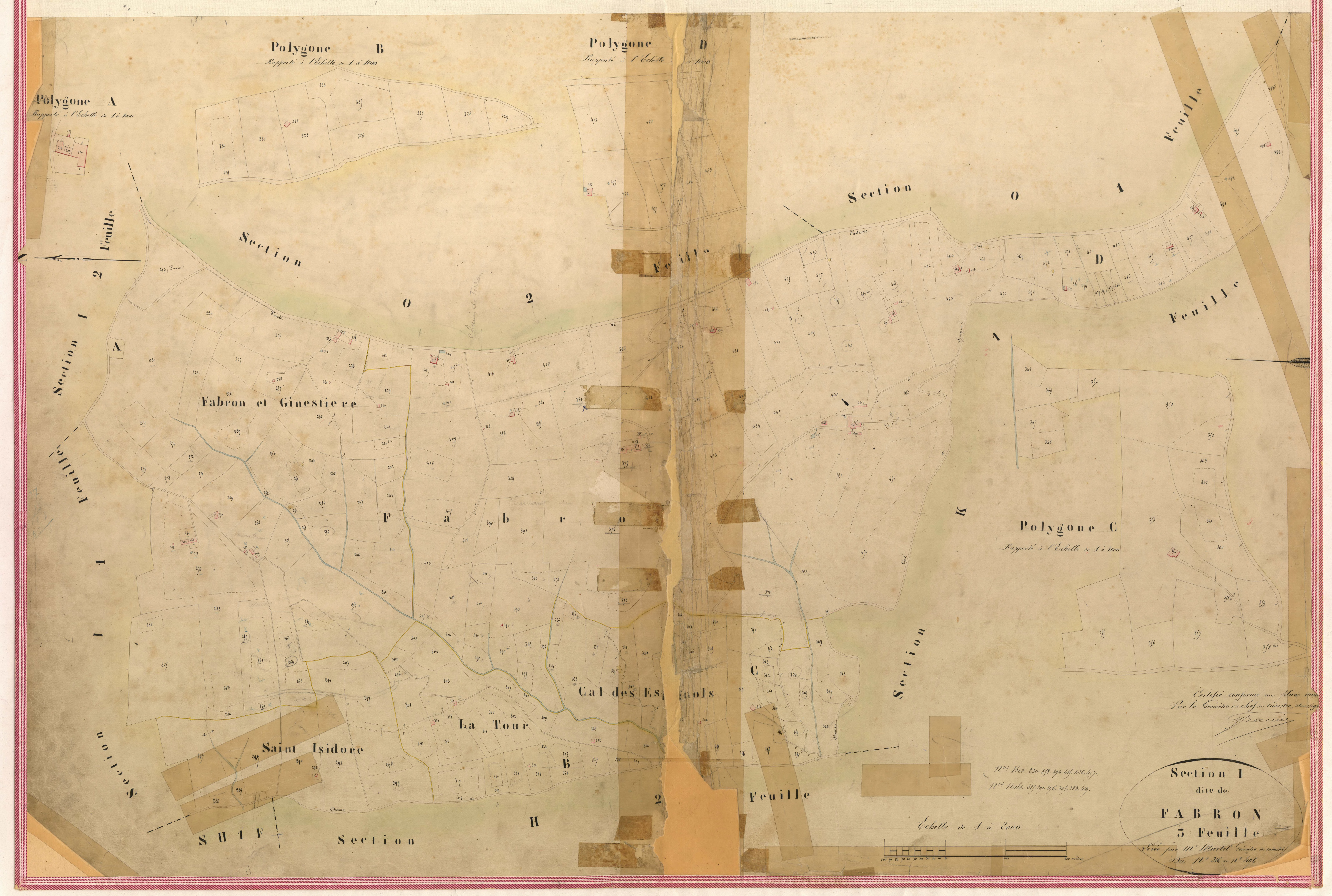 Fabron. - Plan de section, II-I3