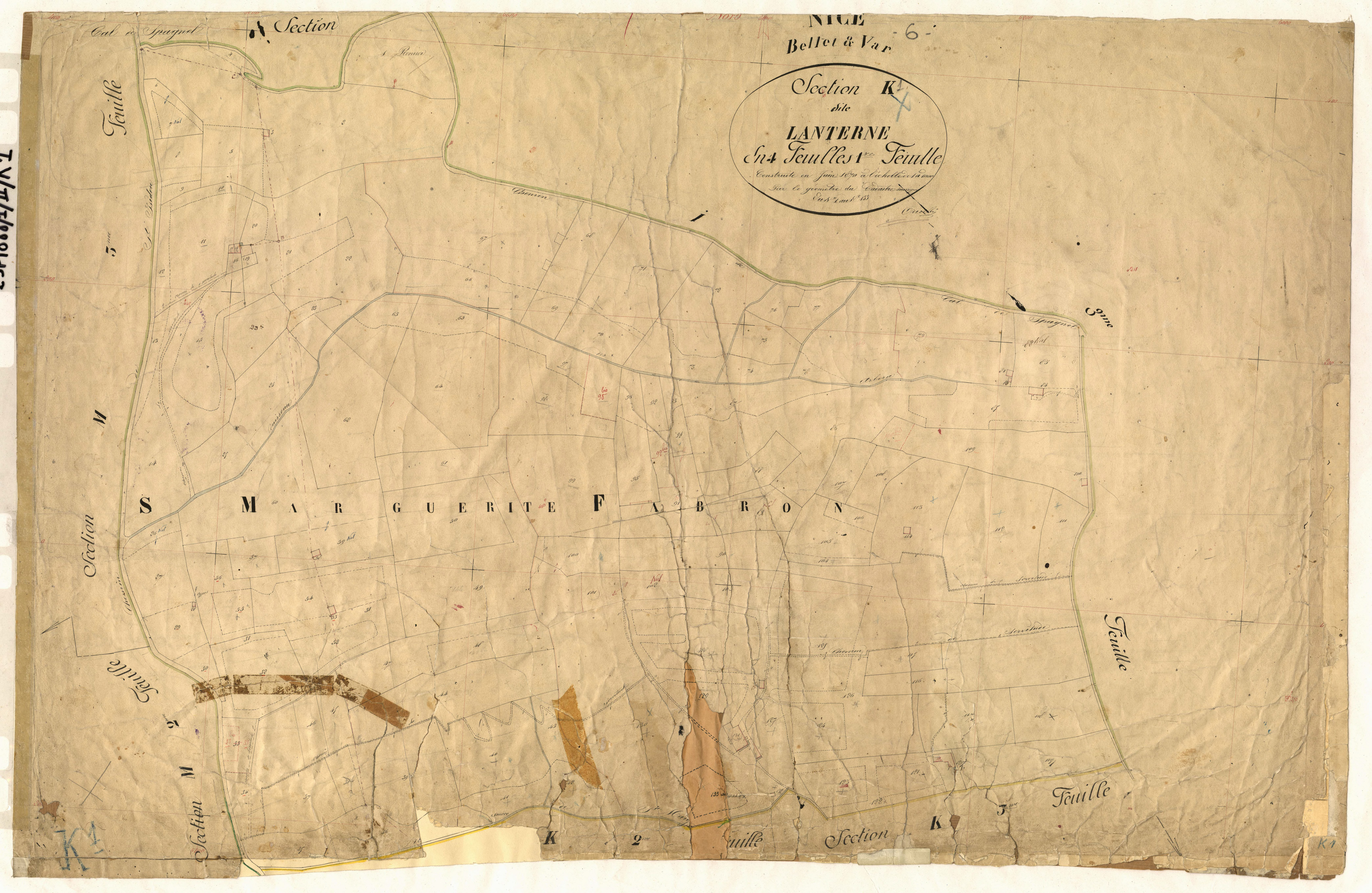 Lanterne. - Plan de section, II-K1