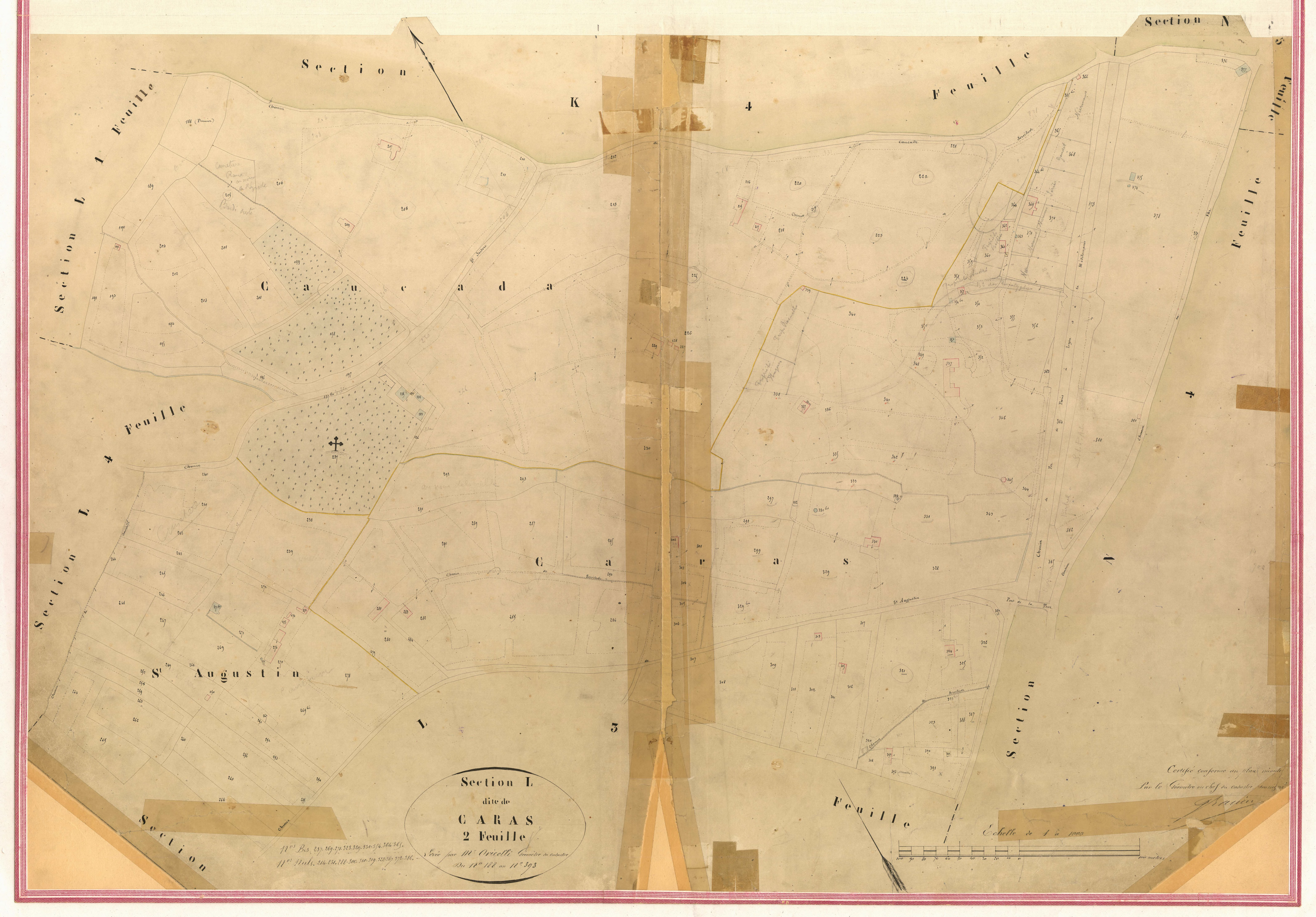 Carras. - Plan de section, II-L2