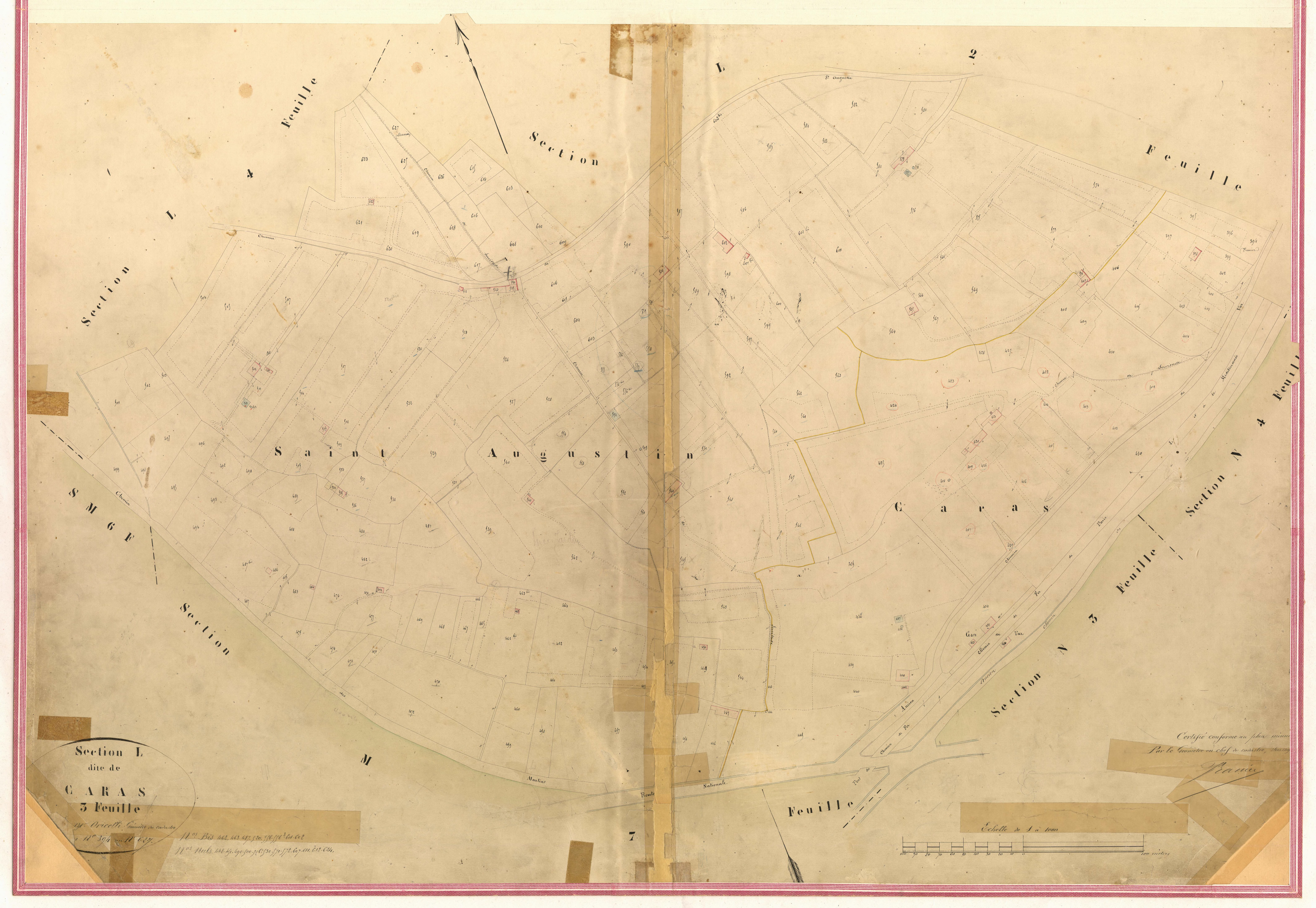 Carras. - Plan de section, II-L3