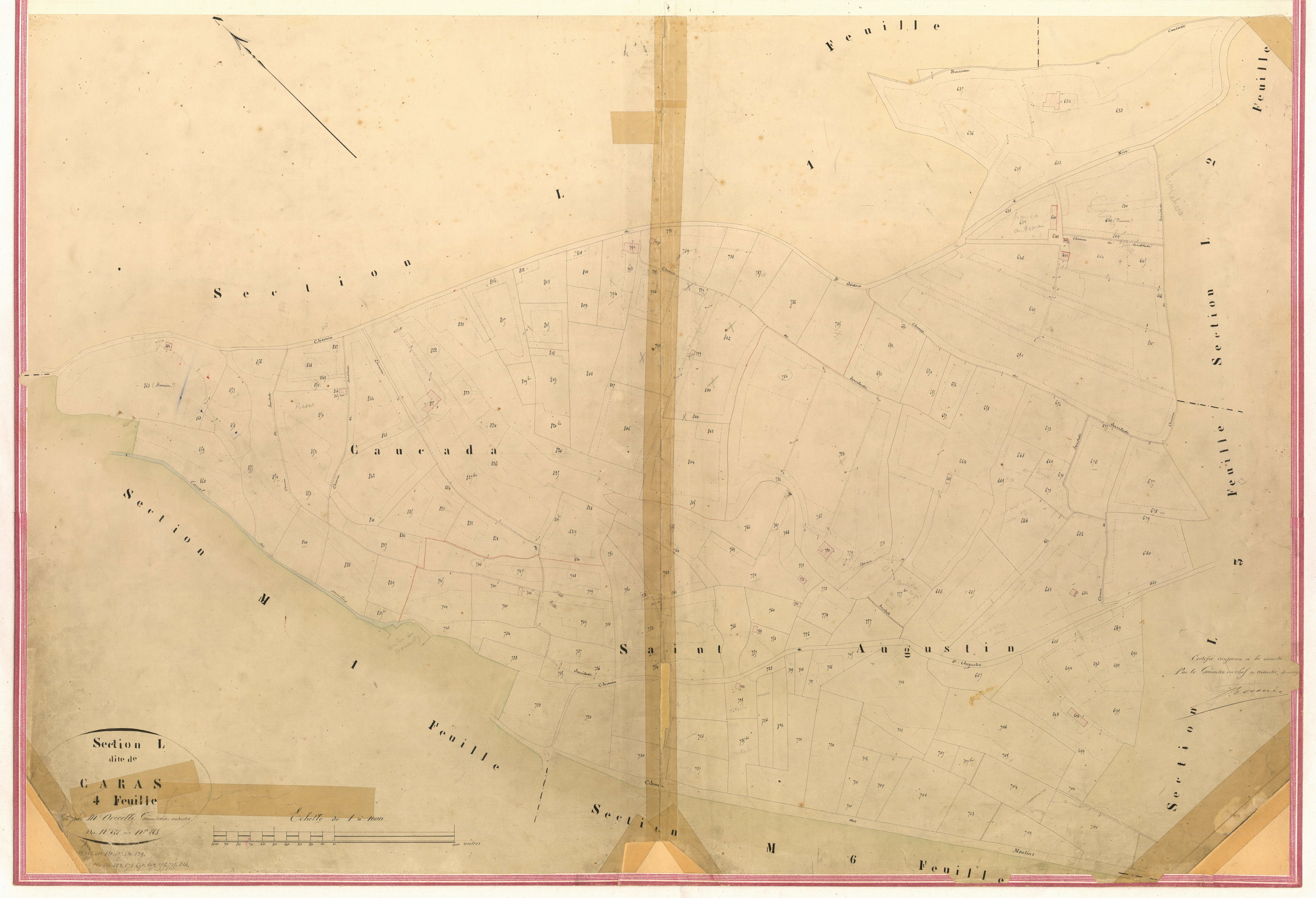 Carras. - Plan de section, II-L4