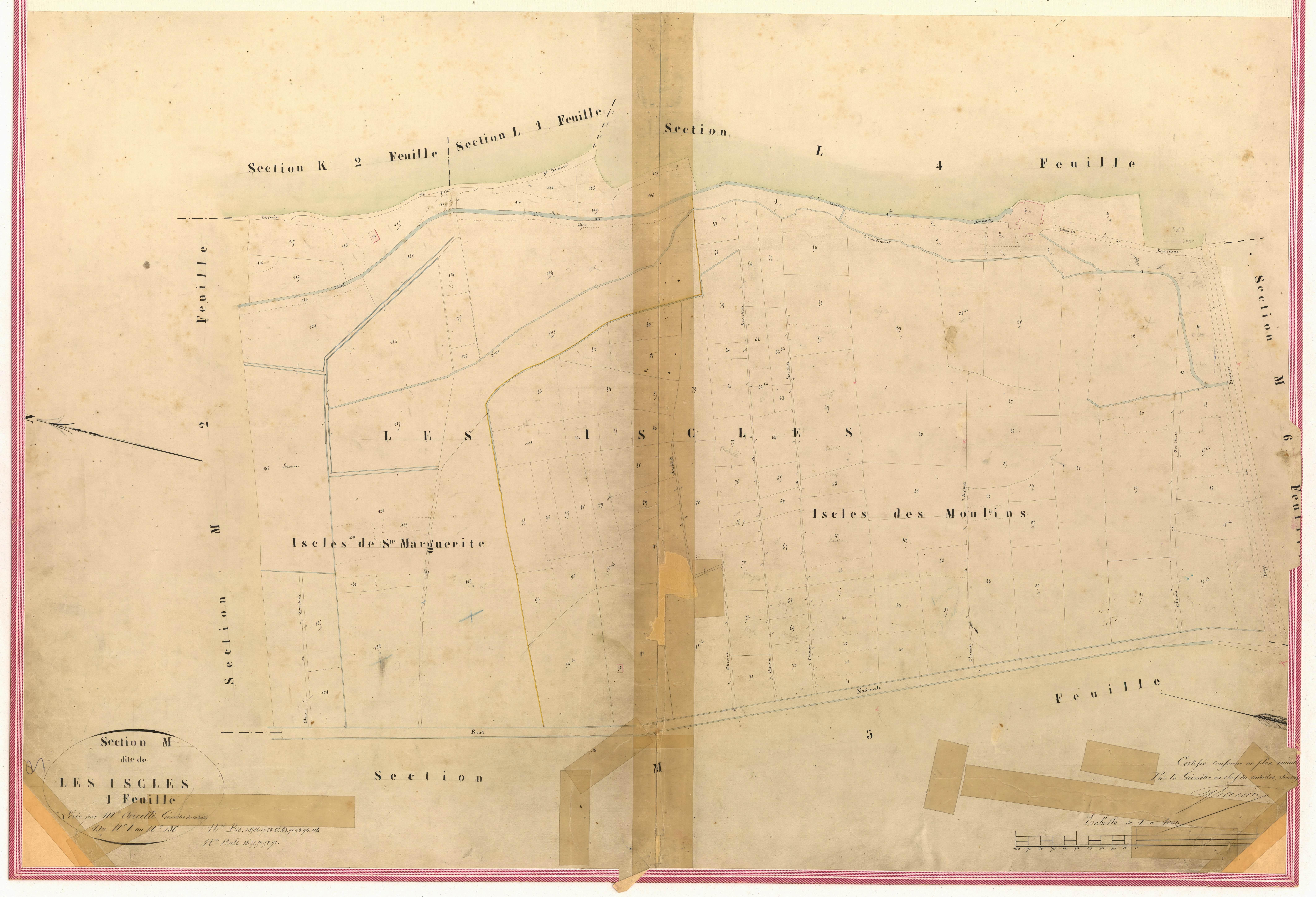 Iscles. - Plan de section, II-M1