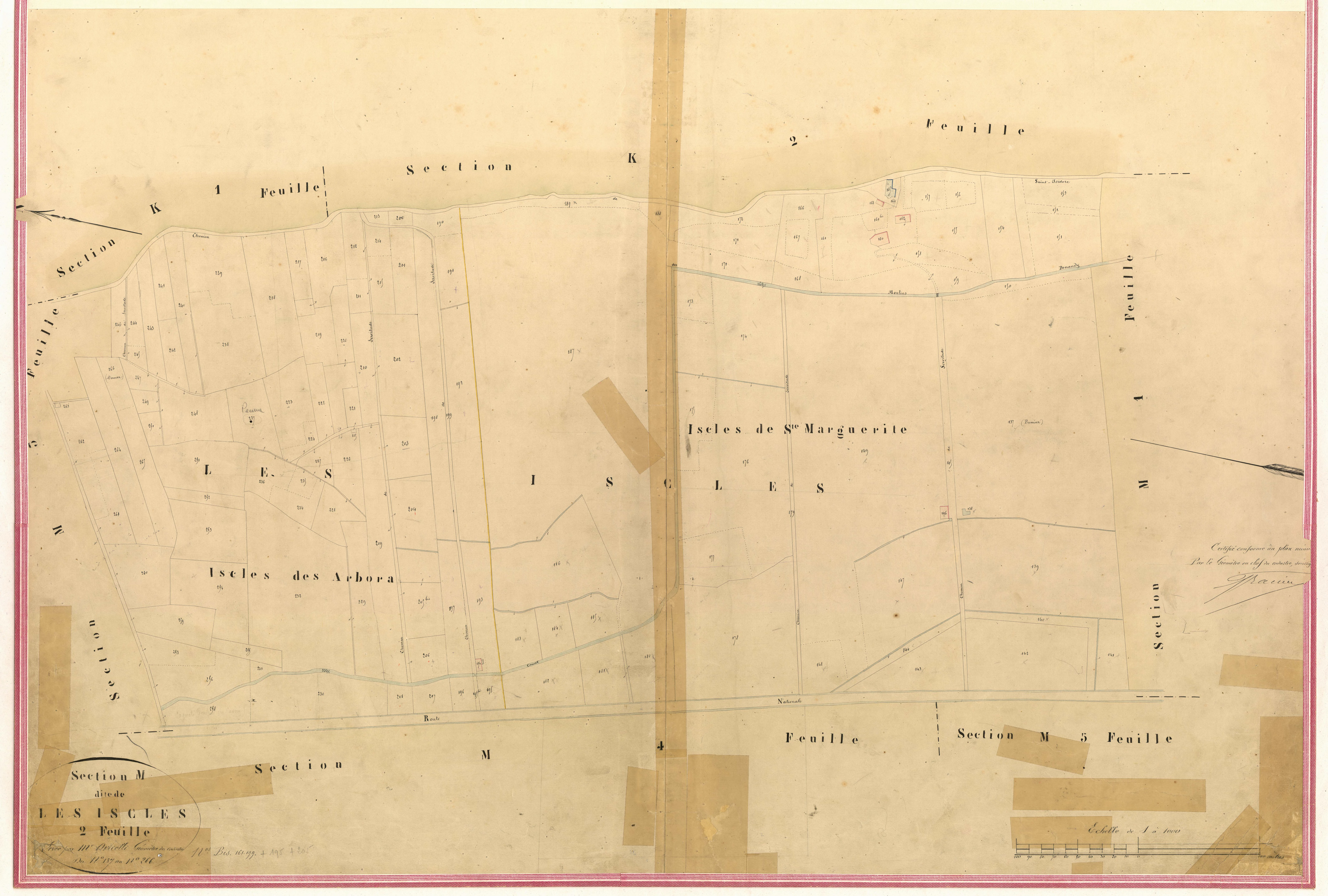 Iscles. - Plan de section, II-M2