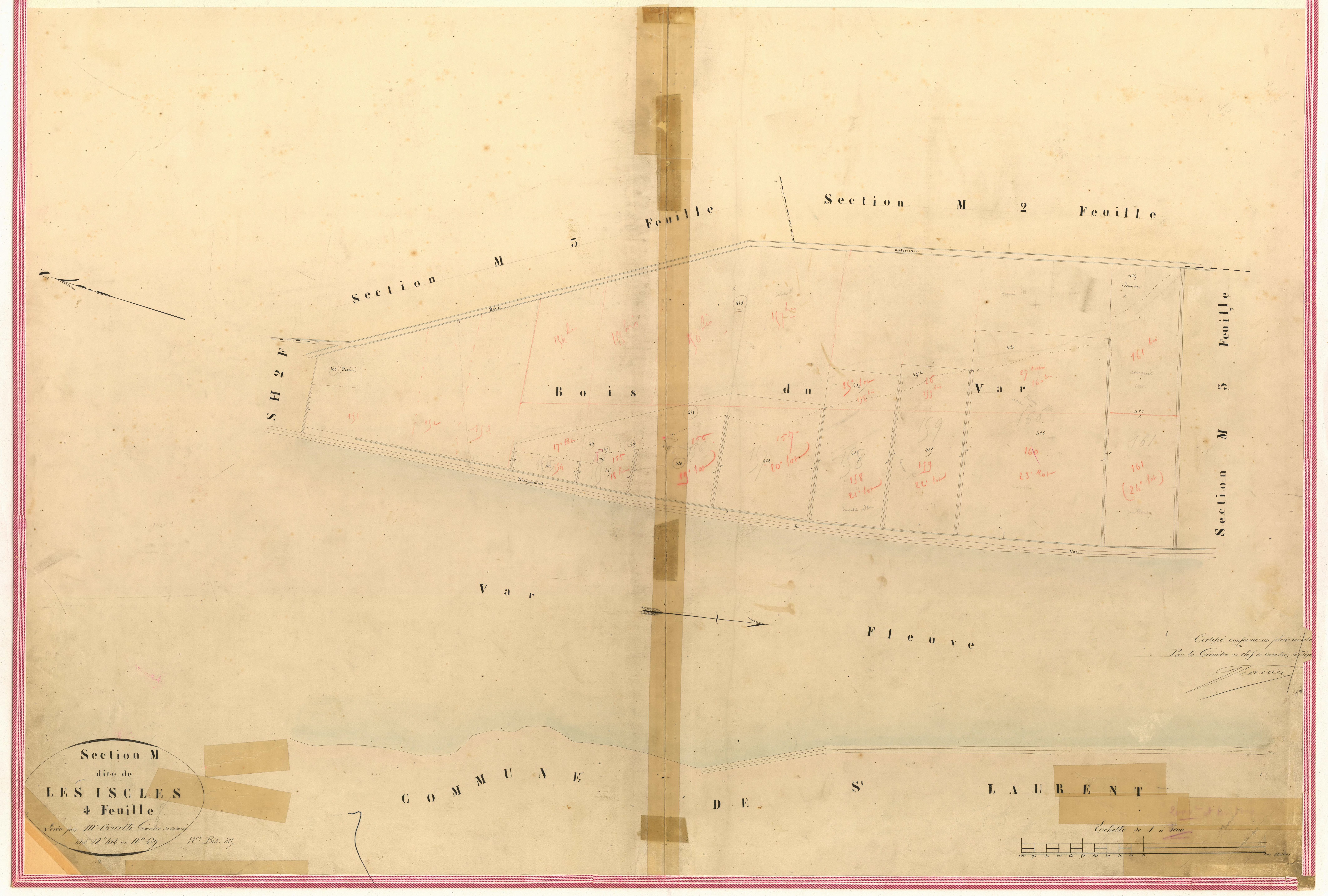 Iscles. - Plan de section, II-M4